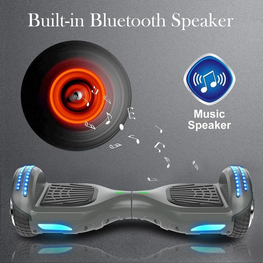 LIEAGLE Hoverboard with Seat Attachment, 6.5 inch Self Balancing Scooter S62540