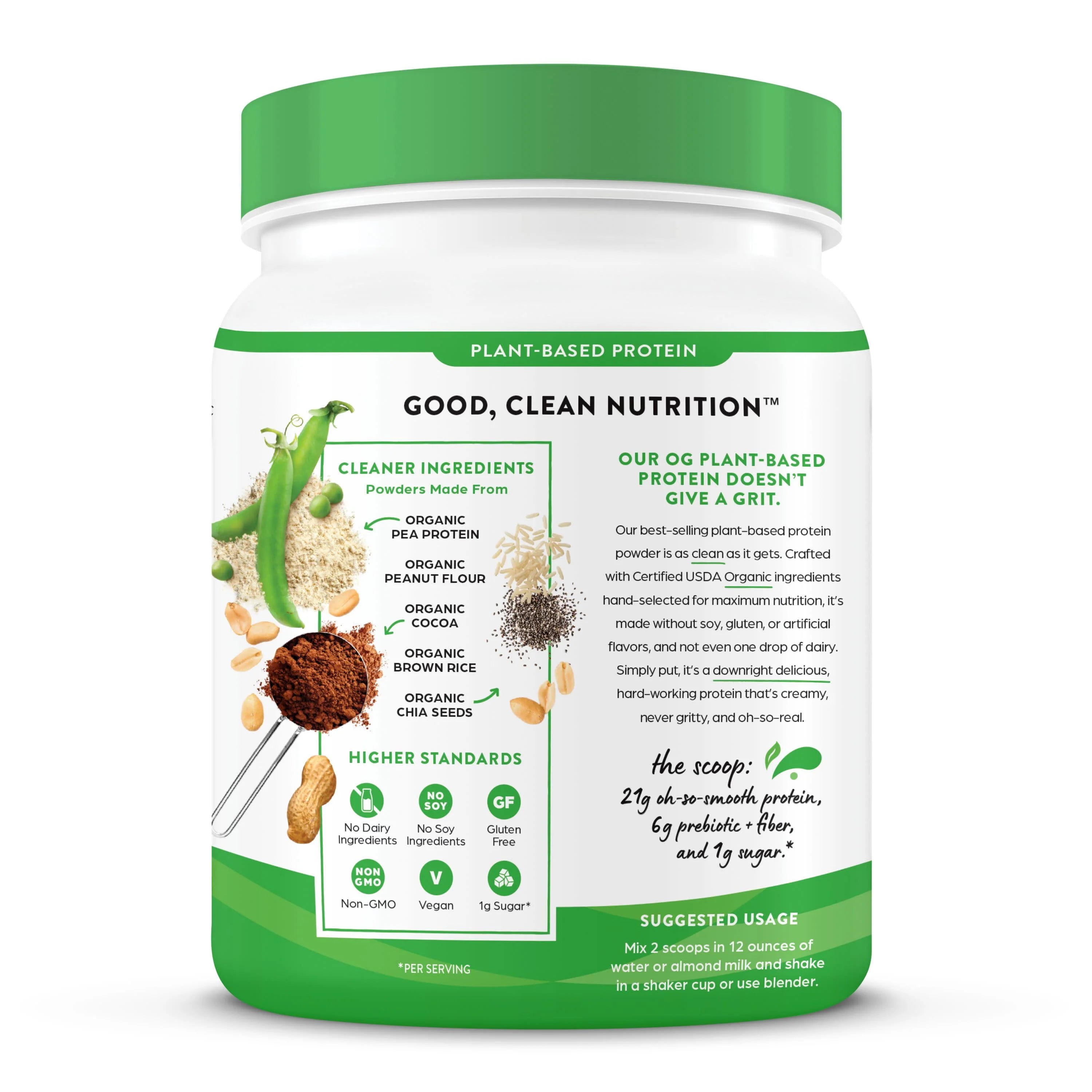 Orgain Organic Vegan Protein Powder, Chocolate Peanut Butter, 1.02lb U6377