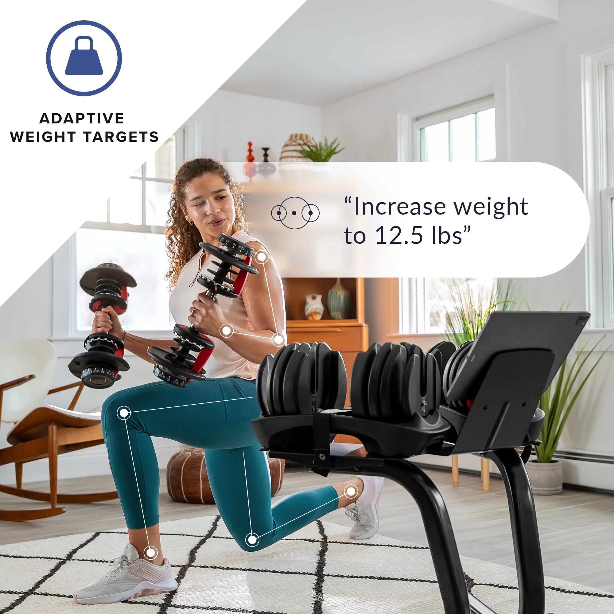 Bowflex SelectTech 552 Adjustable Dumbbell, Single B2167
