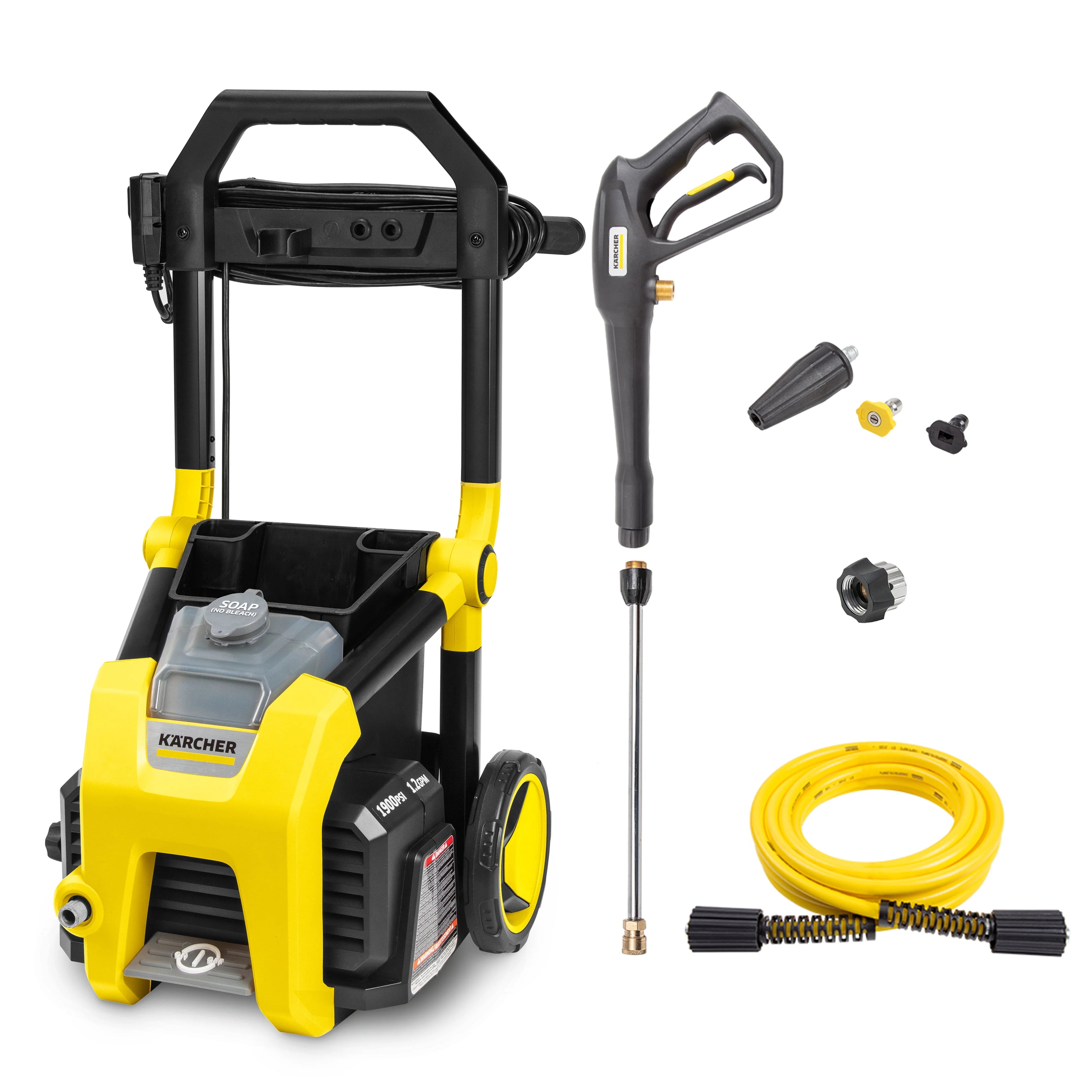 Karcher K1900PS 2375 Max PSI Electric Pressure Washer with 3 Nozzles V84517