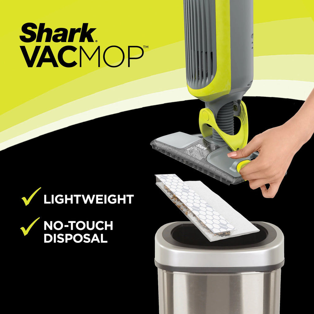 Shark VACMOP Cordless Hard Floor Vacuum Mop with Disposable Pads, VM200 A64175