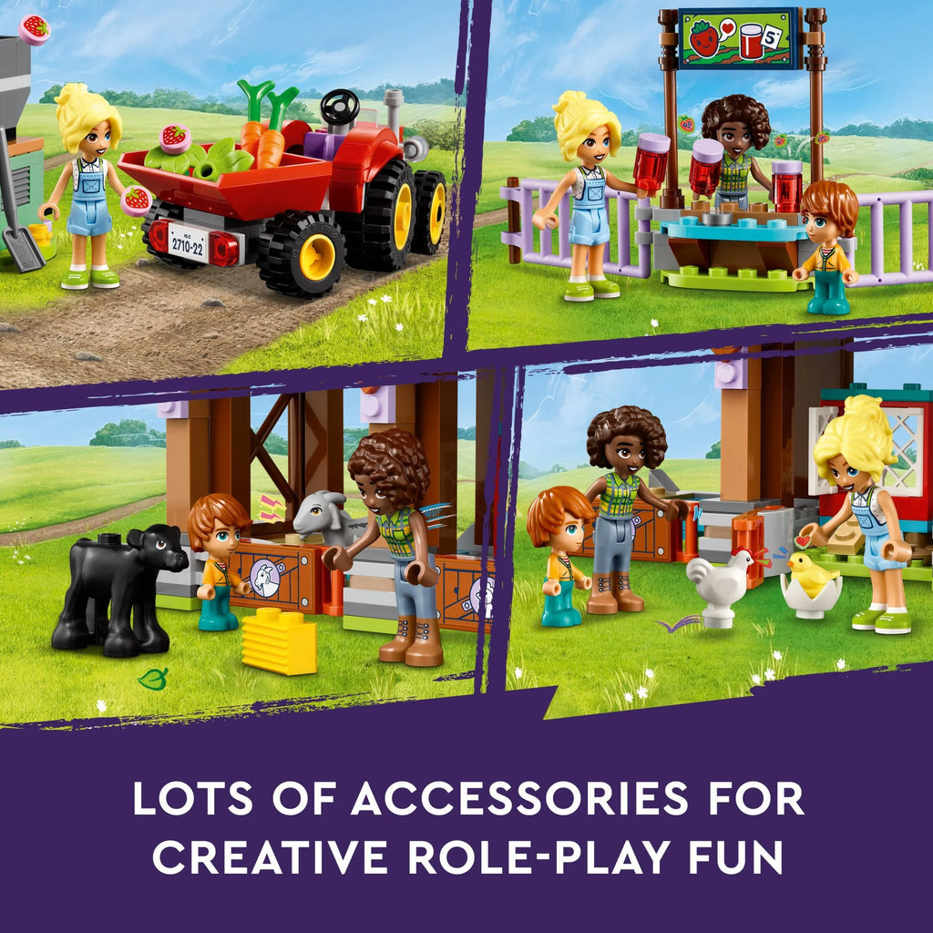 LEGO Friends Farm Animal Sanctuary and Tractor Toy, 3 Mini-Dolls, 5 Animals, Ages 6+ Y945