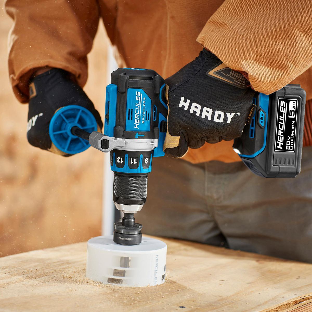 HERCULES 20V Brushless 1/2 in. Compact Hammer Drill/Driver - Tool Only J197532
