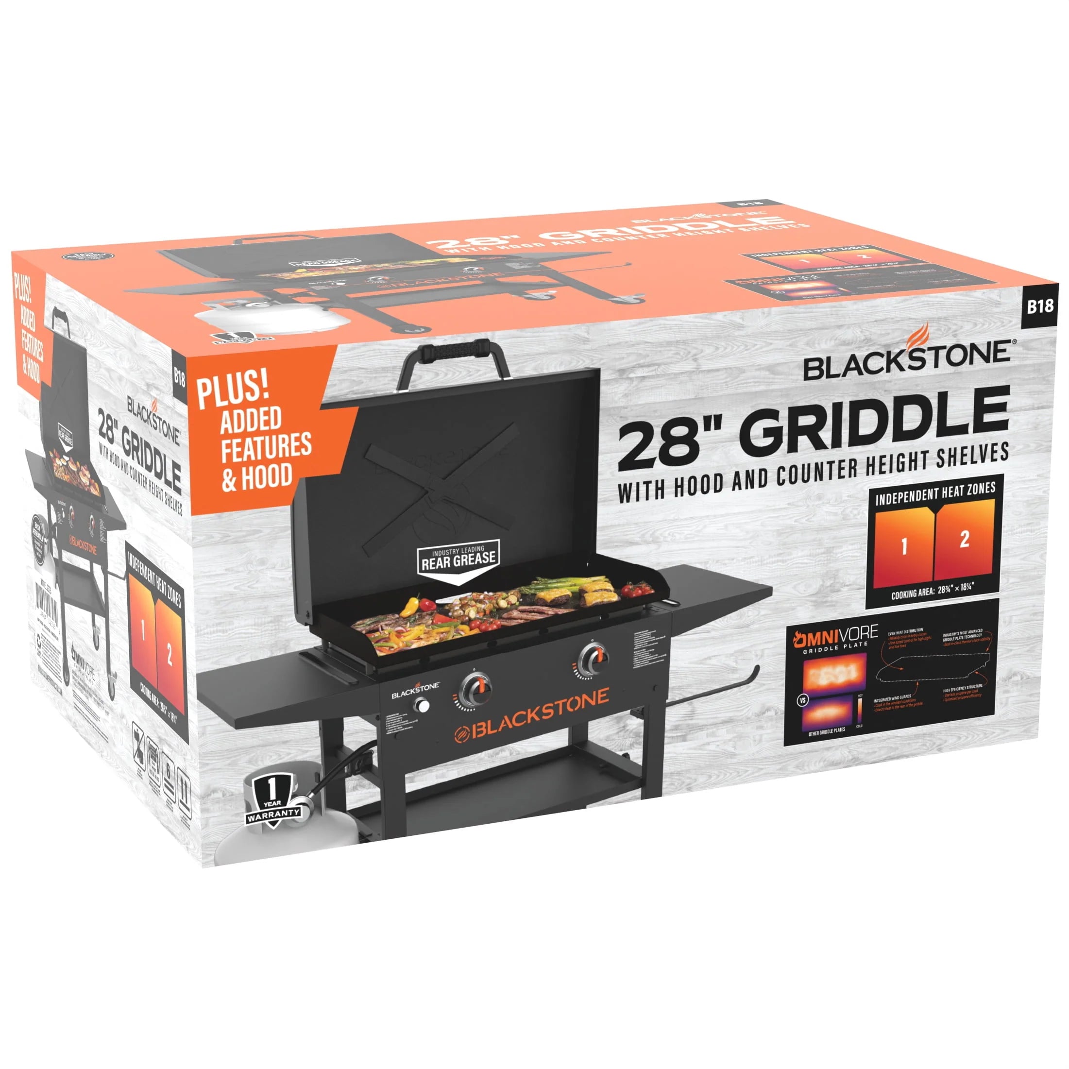 Blackstone 2-Burner 28" Propane Griddle with Hood N20657
