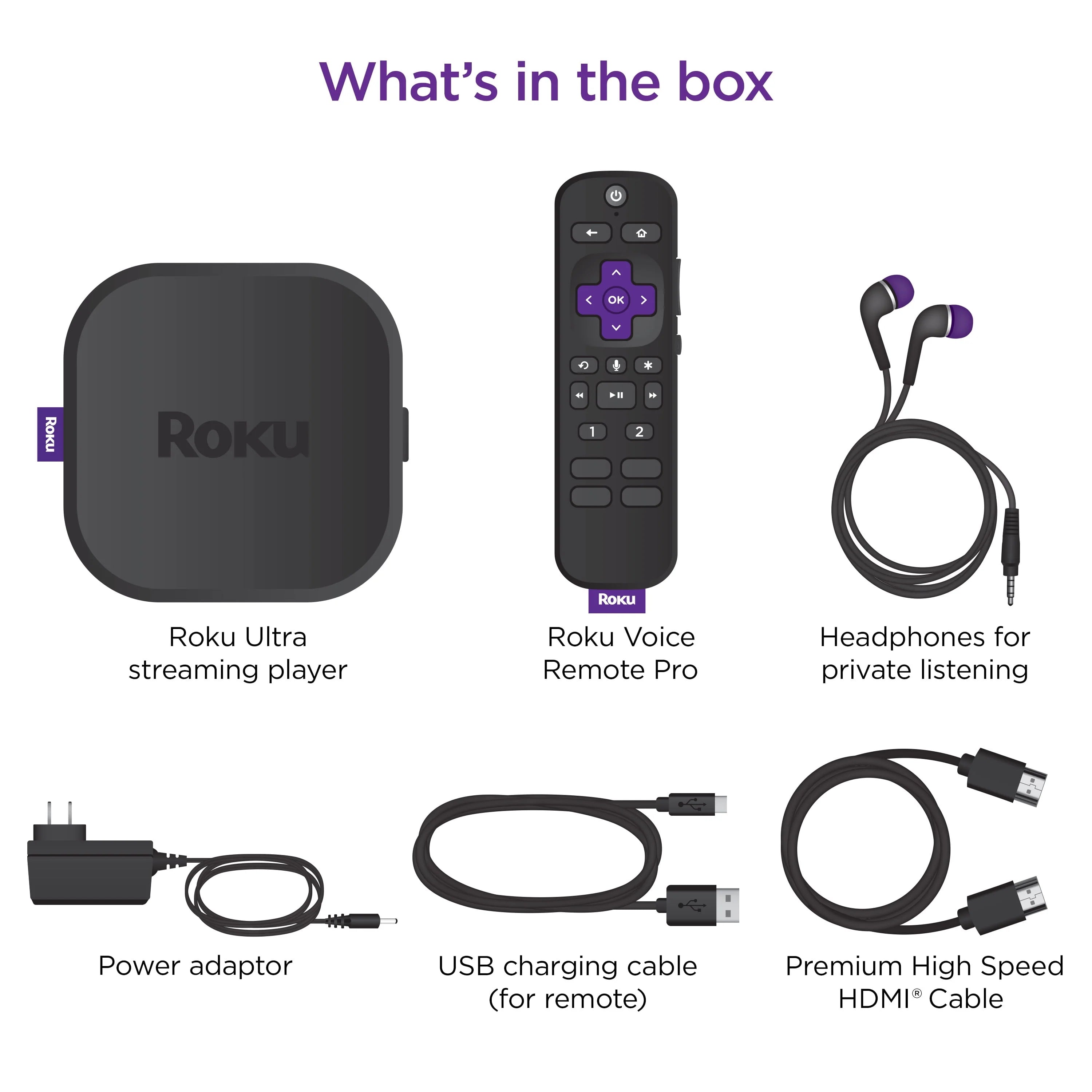 Roku Ultra 4K HDR Dolby Vision Streaming Device with Voice Remote Pro L841