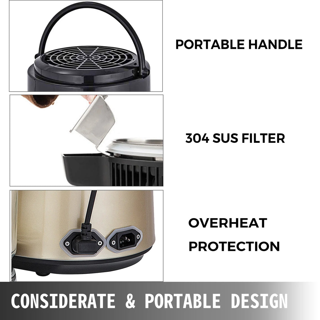 BENTISM Countertop Water Distiller Machine 4L Stainless Steel Purifier I52049