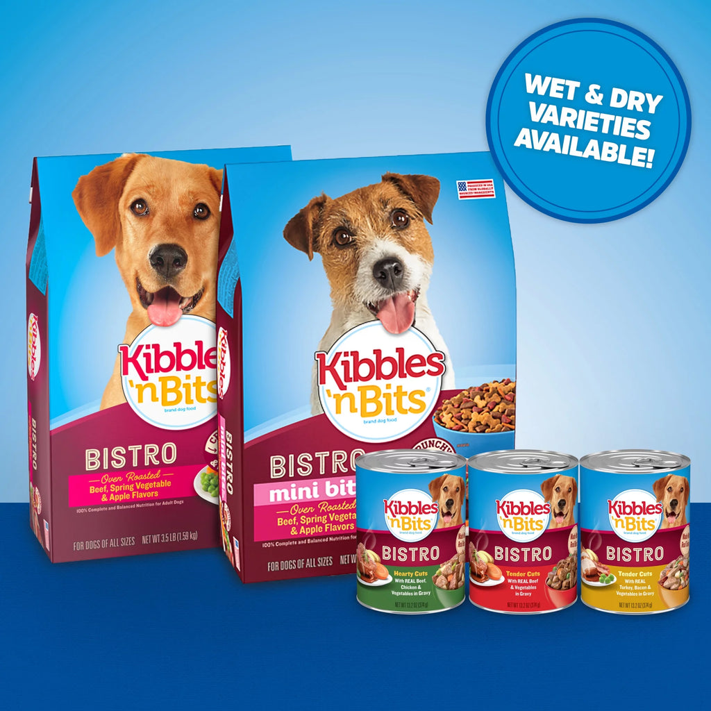 Kibbles 'n Bits Bistro Oven Roasted Beef Flavor Dog Food, 31 lb Q7317
