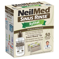 NeilMed Sinus Rinse Kit with Xylitol - A Complete Sinus Nasal Rinse Kit, 50 count