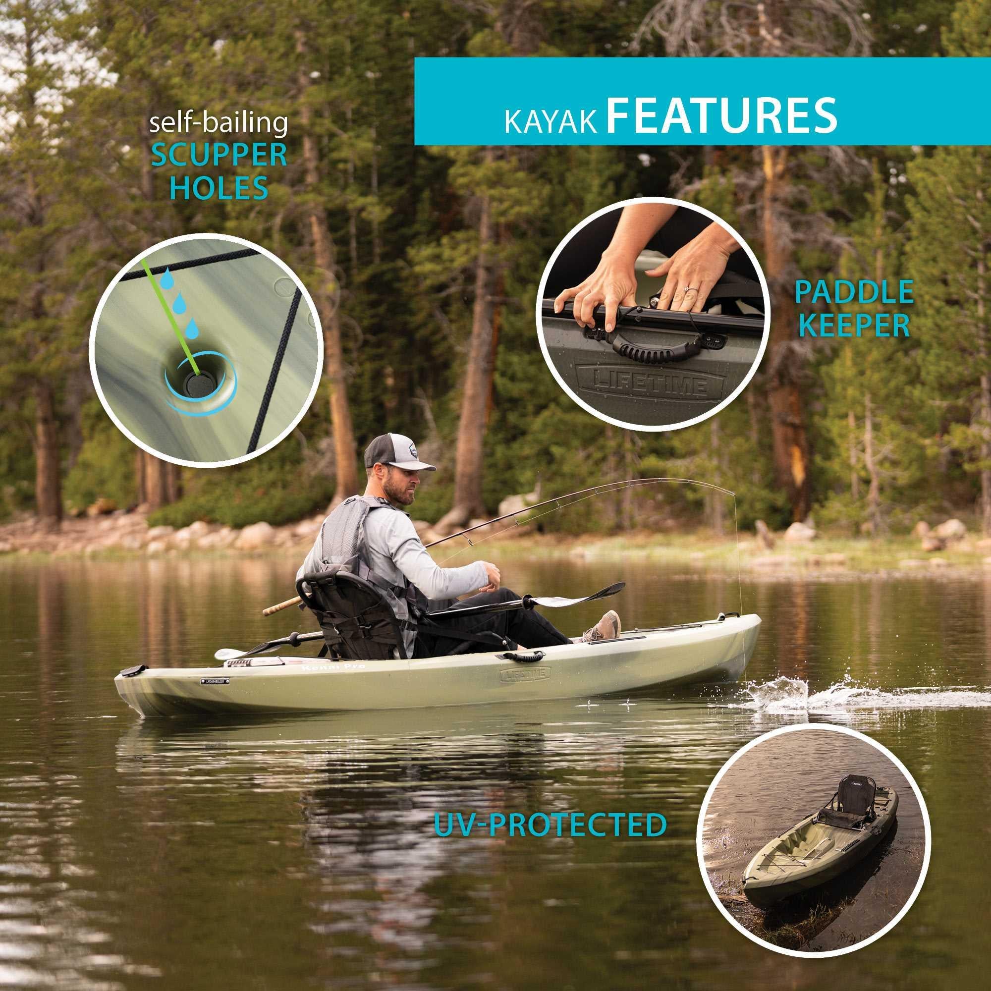 Lifetime Kenai Pro Angler 100 Kayak Moss Fusion S693