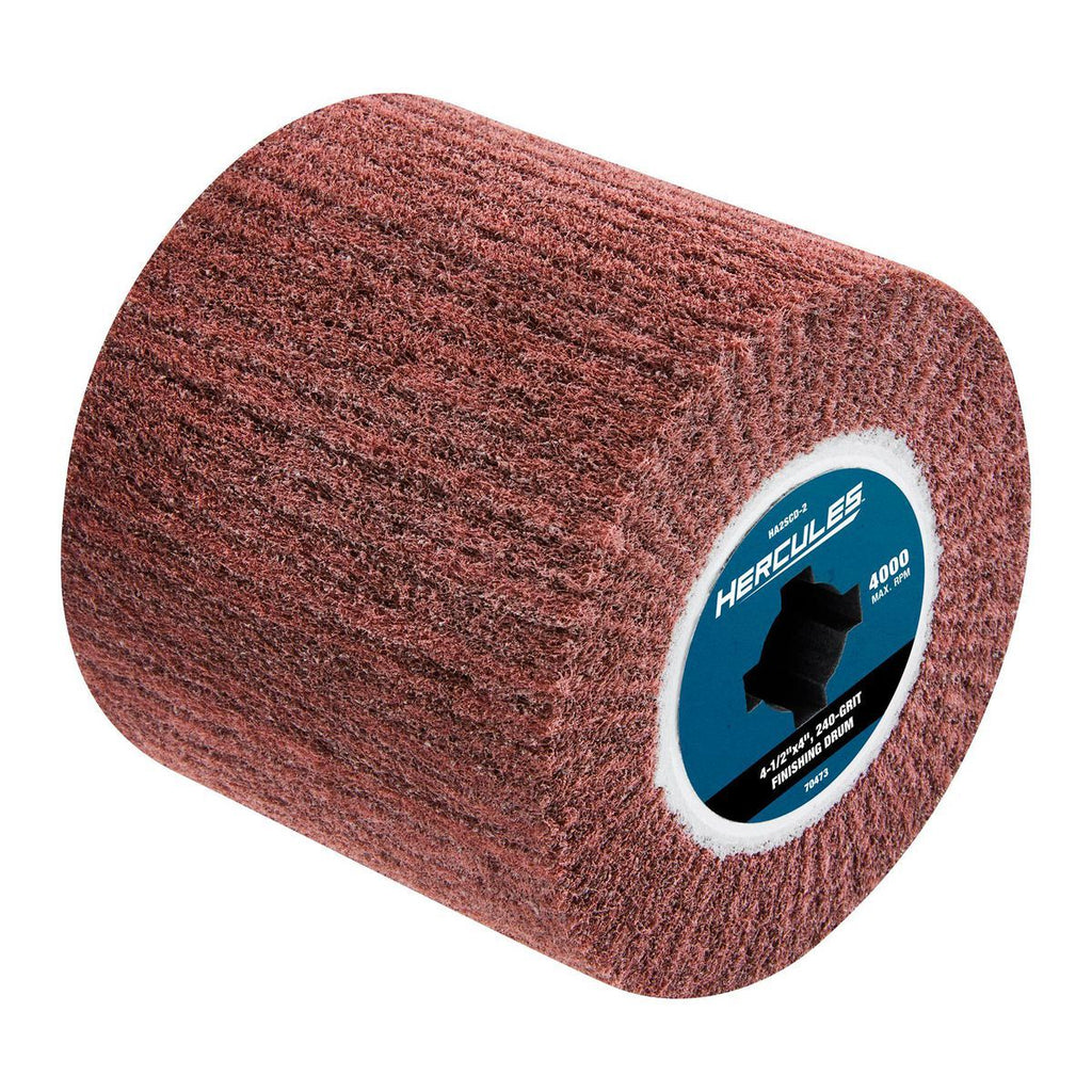 HERCULES 4-1/2 in. x 4 in. x 3/4 in., 240-Grit Finishing Drum for Surface Conditioning Tools