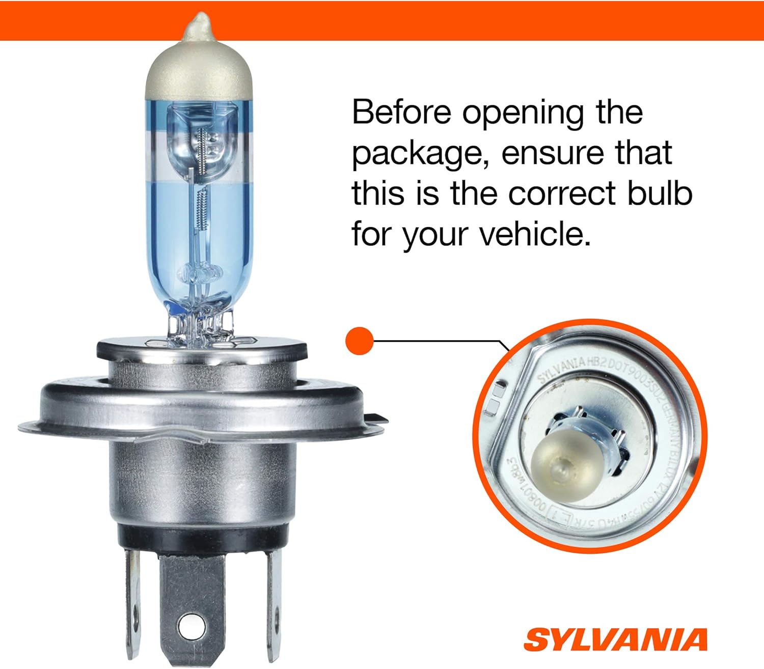 SYLVANIA 9003 SilverStar Ultra Halogen Headlight Bulb, High/Low Beam, 2 Pack N896