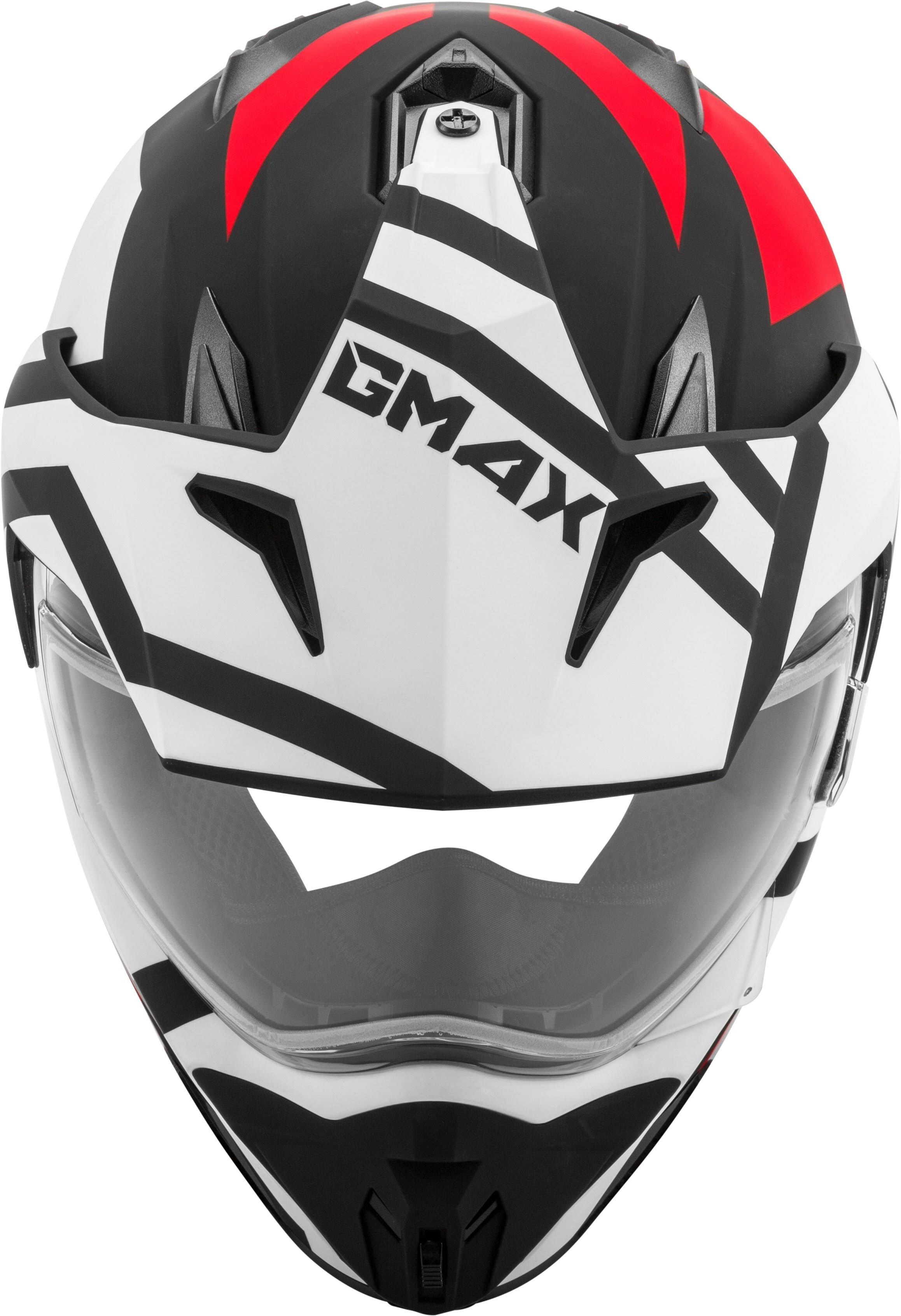 GMAX GM-11S ELEC.SHIELD Snow Helmet Matte Blk/Red/White XL E93747