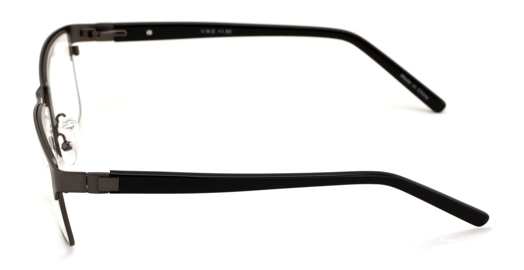 Men Rectangle Metal Reading Glasses Extra Large 152mm I7761