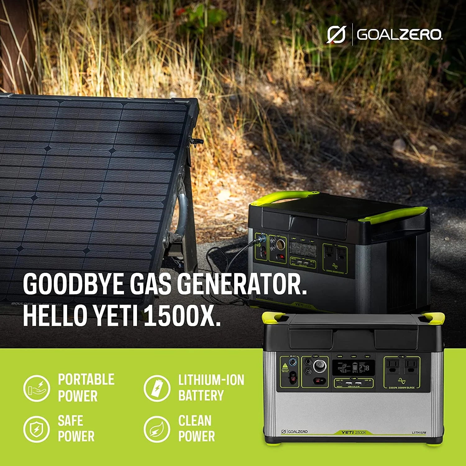 Goal Zero Yeti 1500X Portable Power Station 1516Wh Lithium Generator U645