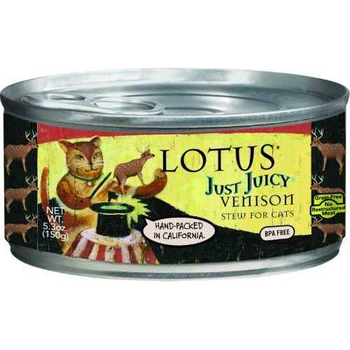 Lotus Just Juicy Venison Stew Canned Cat Food D533071
