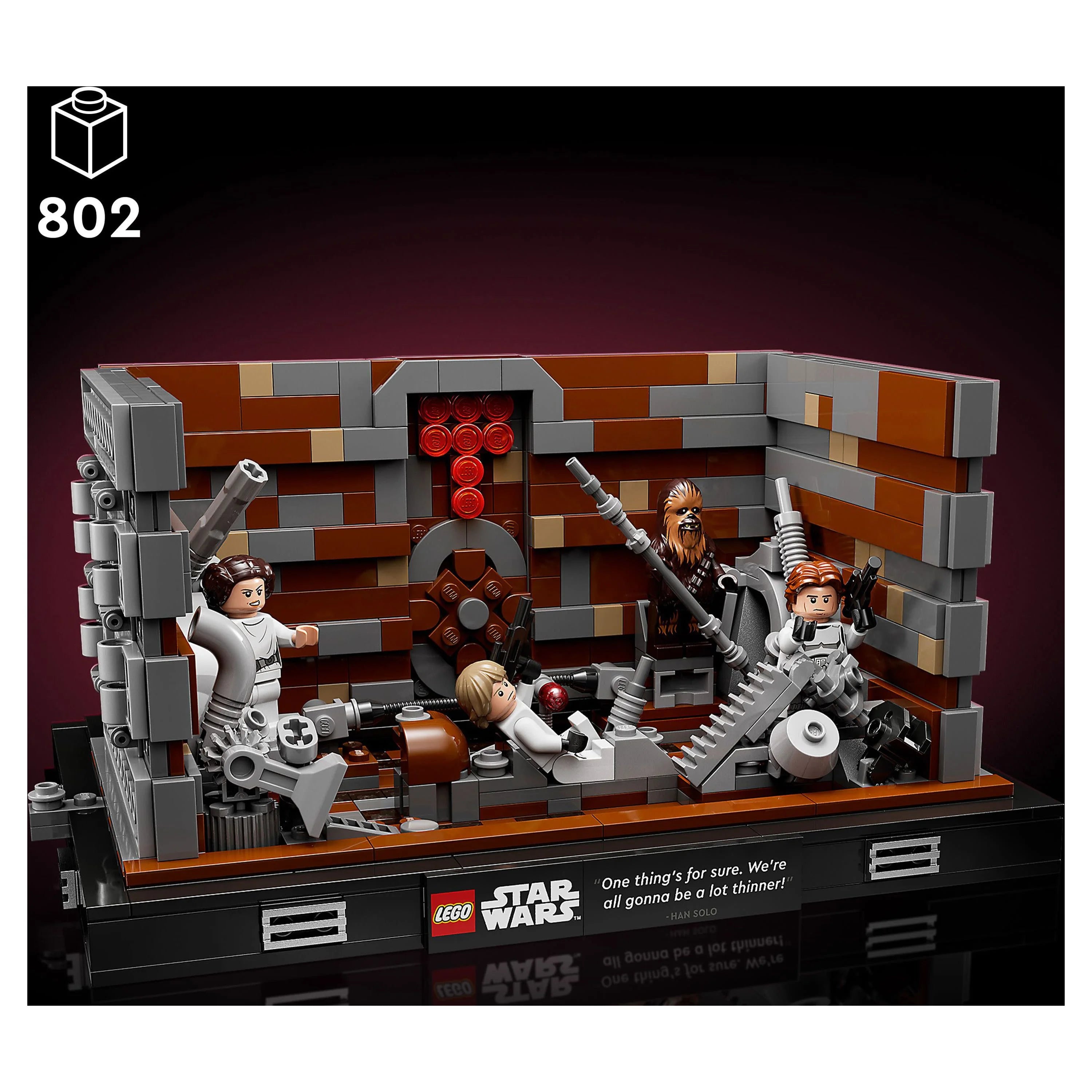 LEGO Star Wars Death Star Trash Compactor Diorama 75339 Building Set with 6 Figures V4037