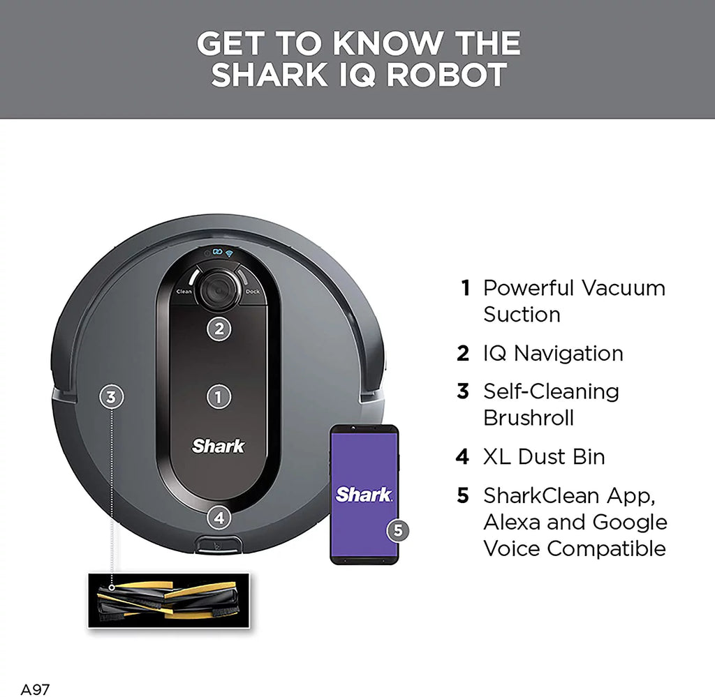 Shark IQ Robot Vacuum AV970 Self-Cleaning Brushroll D174034