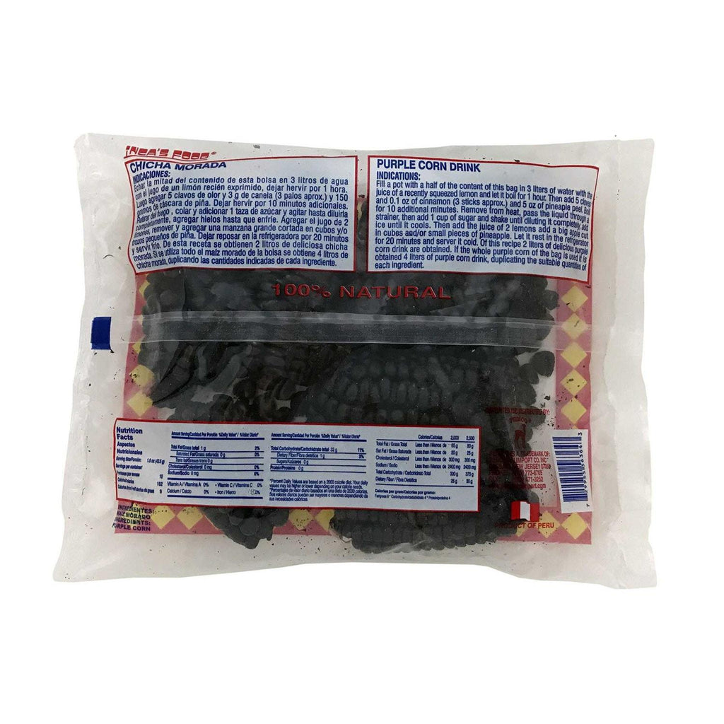 Incas Food Maiz Morado Purple Corn Cob U31489