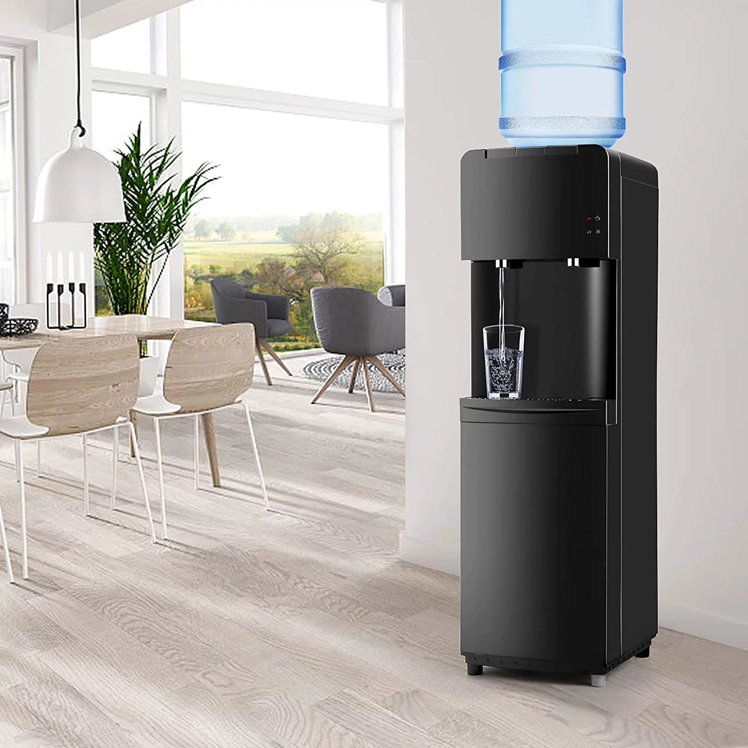 COSVALVE 5 Gallon Hot/Cold Water Cooler Dispenser with Child Safety Lock V95120