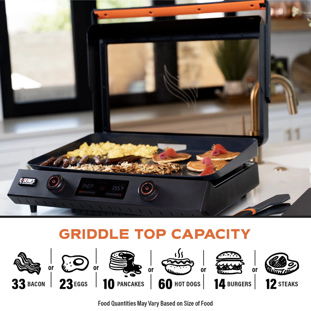 Blackstone E-Series 22 Electric Tabletop Griddle with Prep Cart Y9210