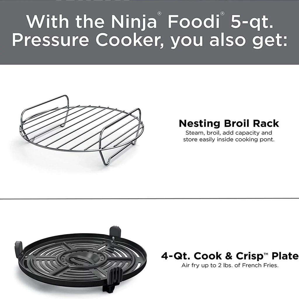 Ninja Foodi 9 in 1 Pressure Cooker and Air Fryer, Silver M1713