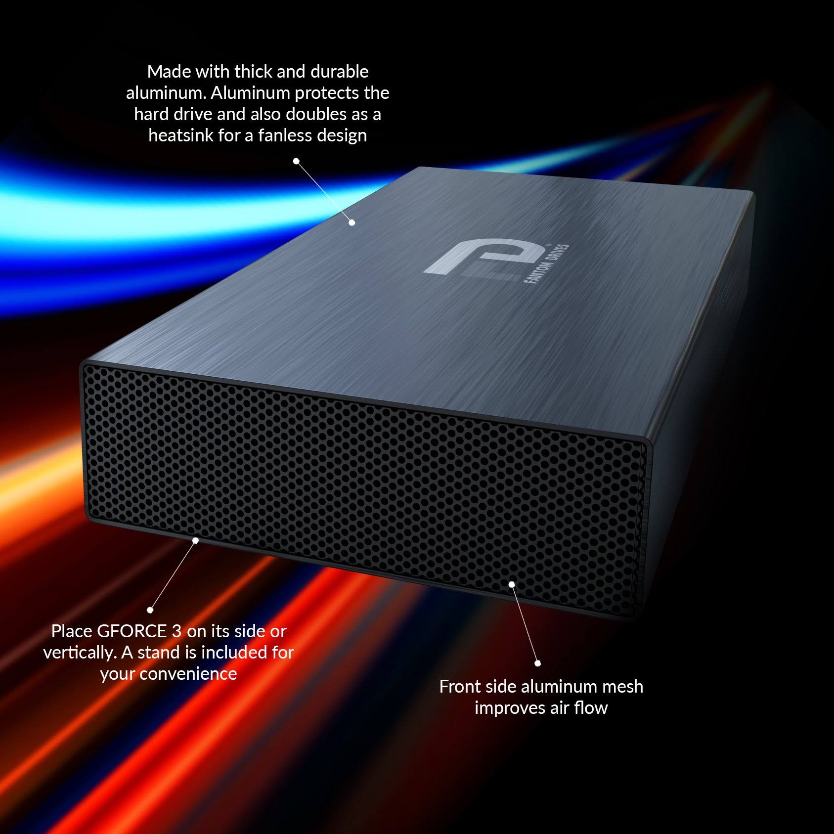 Fantom Drives 3TB 7200RPM USB 3.0 Aluminum External Hard Drive R855884