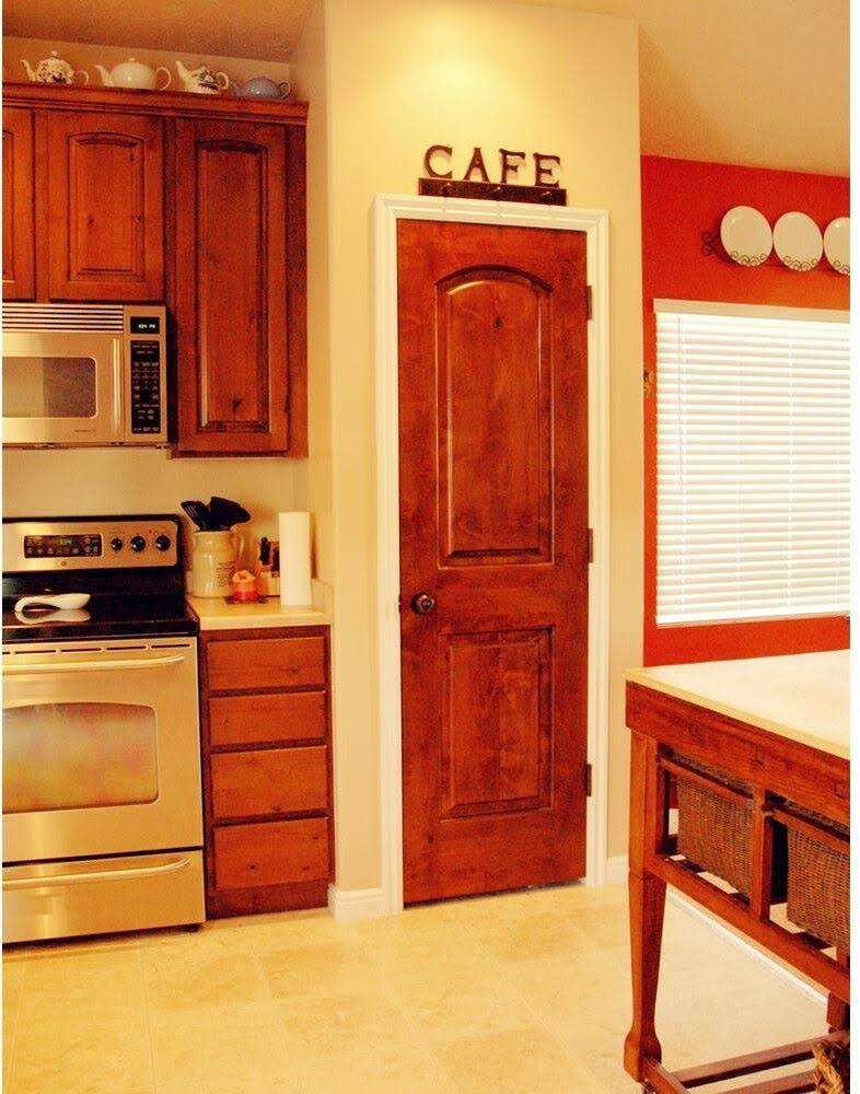 Krosswood Doors 28 in. x 80 in. Rustic Knotty Alder 2-Panel Arch Solid A70745