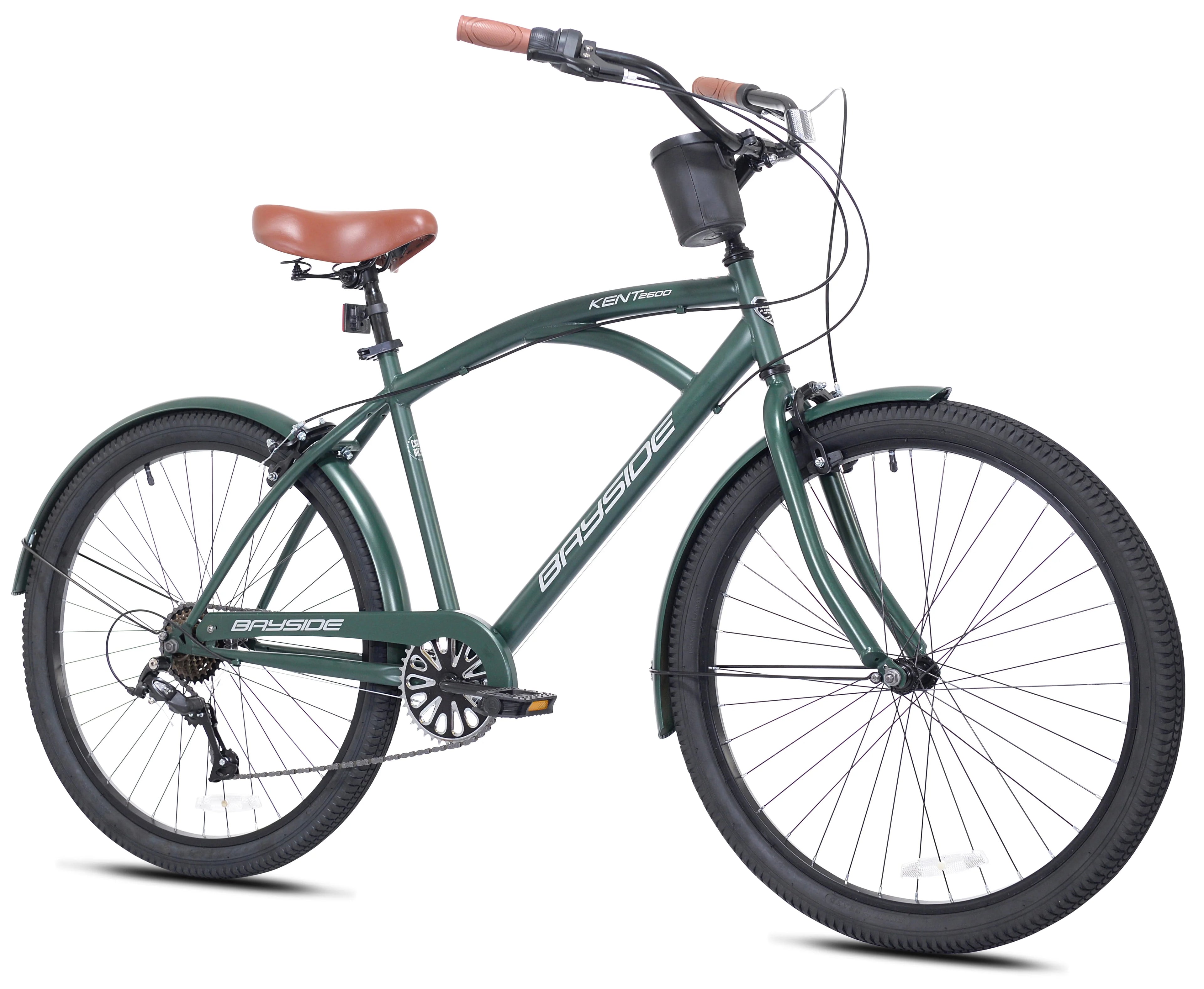 Kent 26 In. Bayside Men's Cruiser Bike, Satin Cocoa I1224