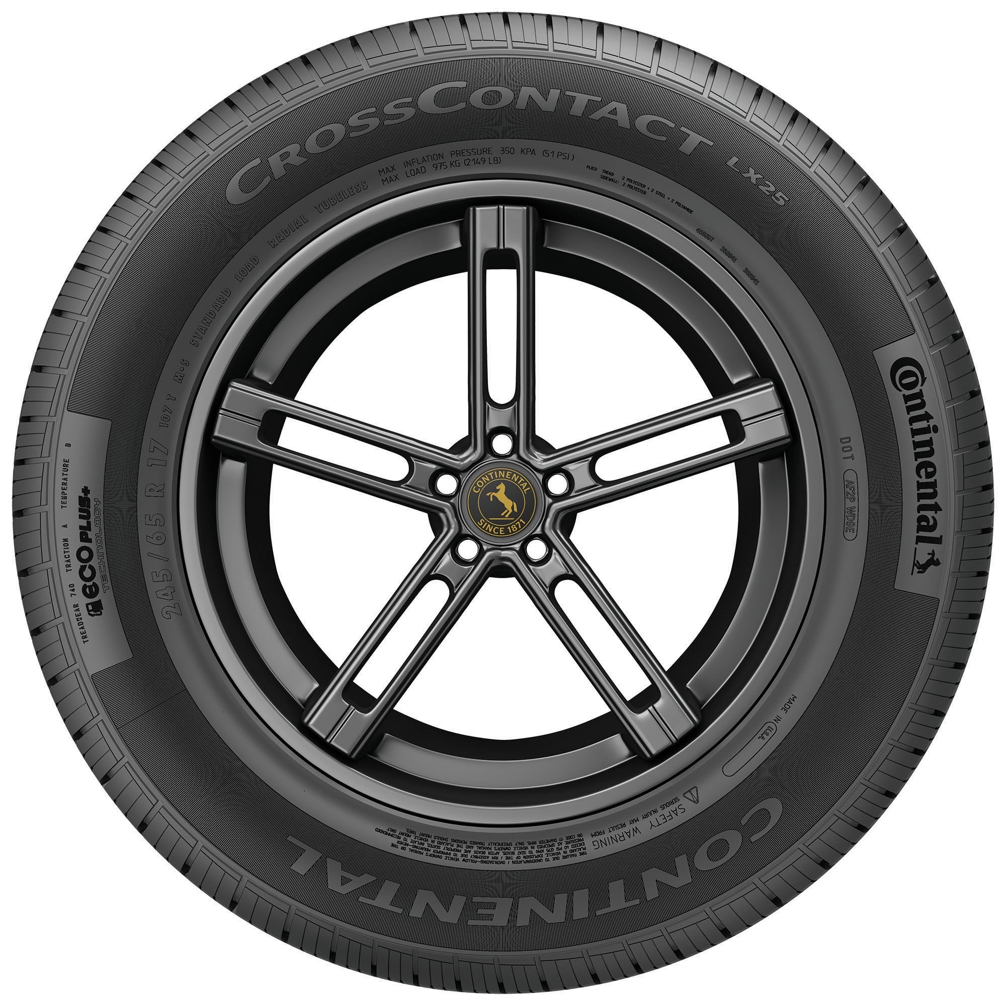Continental CrossContact LX25 All Season 255/50R19 SUV Tire A57876