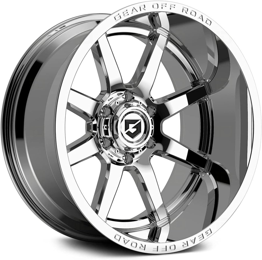 Gear Off Road 762C Pivot 20x10 5x5" -19mm Chrome Wheel Rim 20" Inch