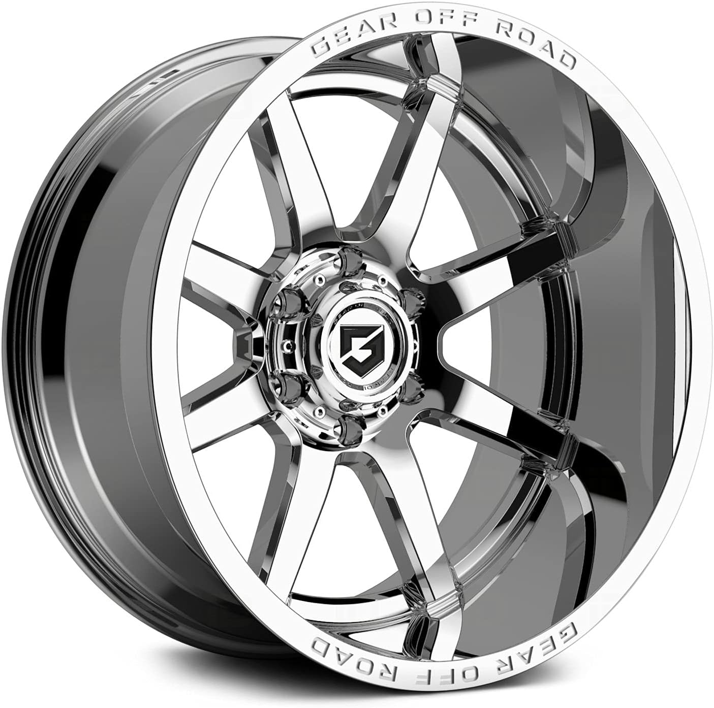 Gear Off Road 762C Pivot 20x10 5x5" -19mm Chrome Wheel Rim 20" Inch