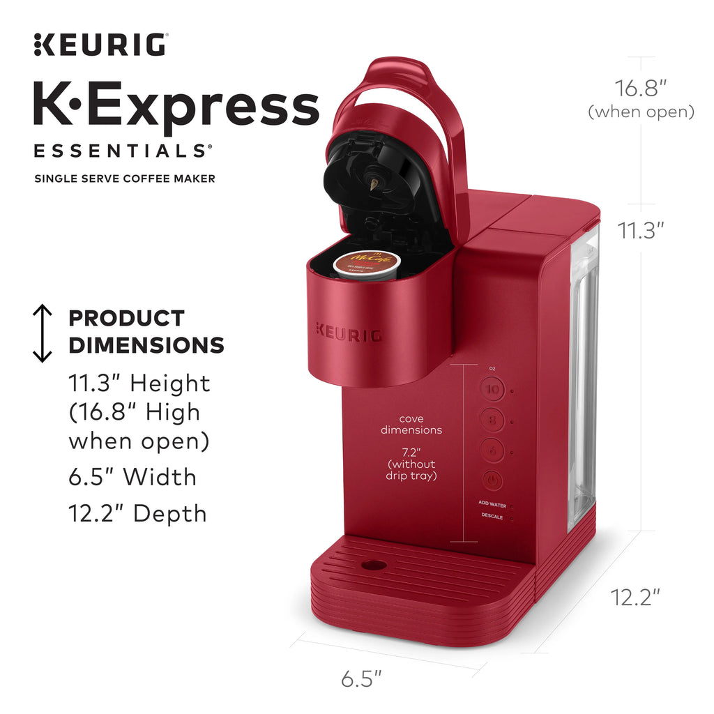 Keurig K-Express Essentials Single Serve K-Cup Pod Coffee Maker, Black L838940