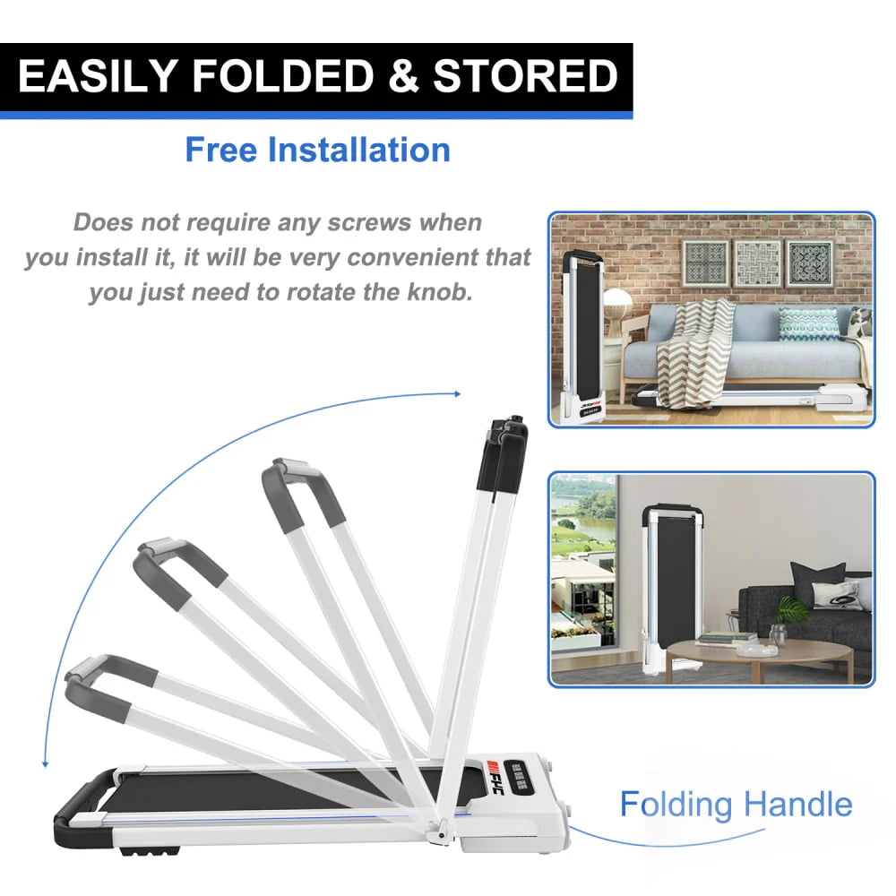 Folding Treadmill with Incline 2.5HP for Home, Bluetooth & Heart Rate Sensor U3414