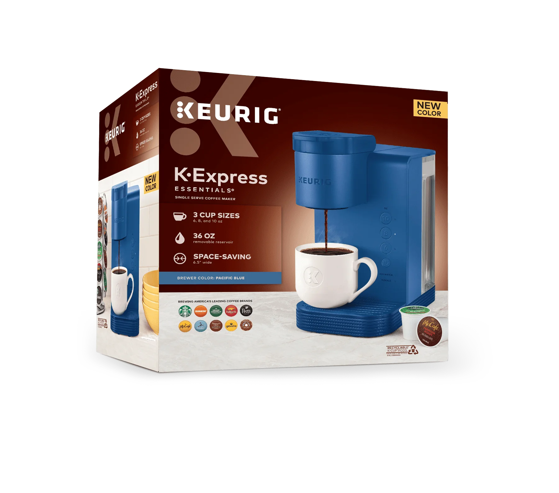 Keurig K-Express Essentials Single Serve K-Cup Pod Coffee Maker, Black L838940