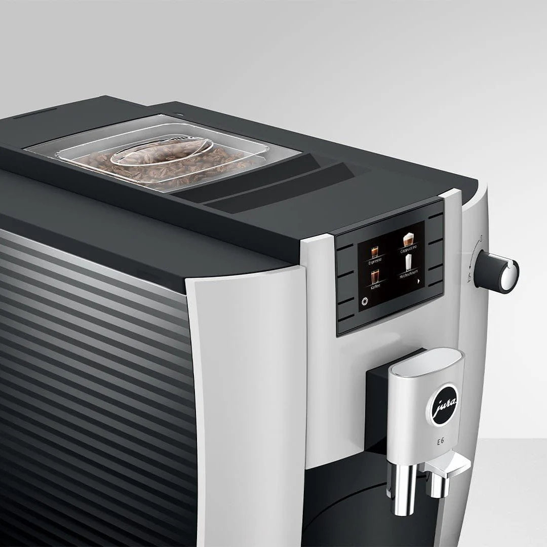 Jura 15559 E6 Automatic Espresso Machine, Piano White T131