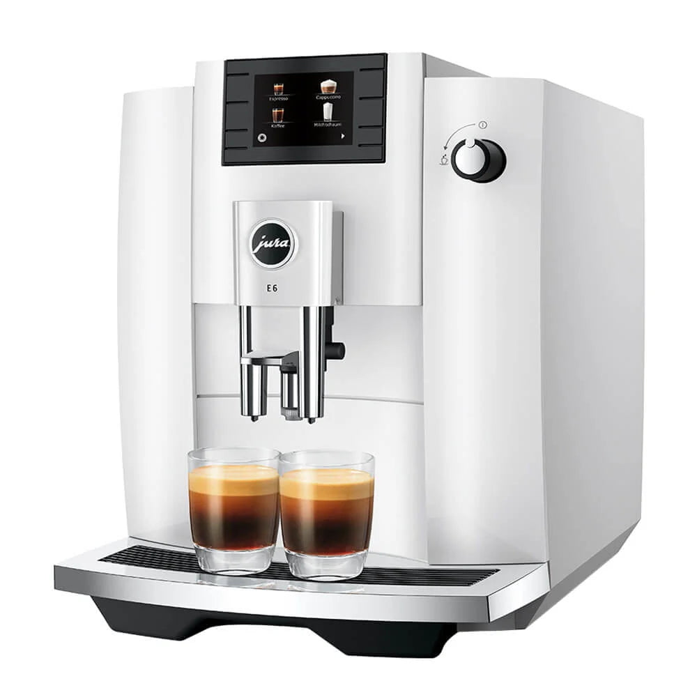 Jura 15559 E6 Automatic Espresso Machine, Piano White T131