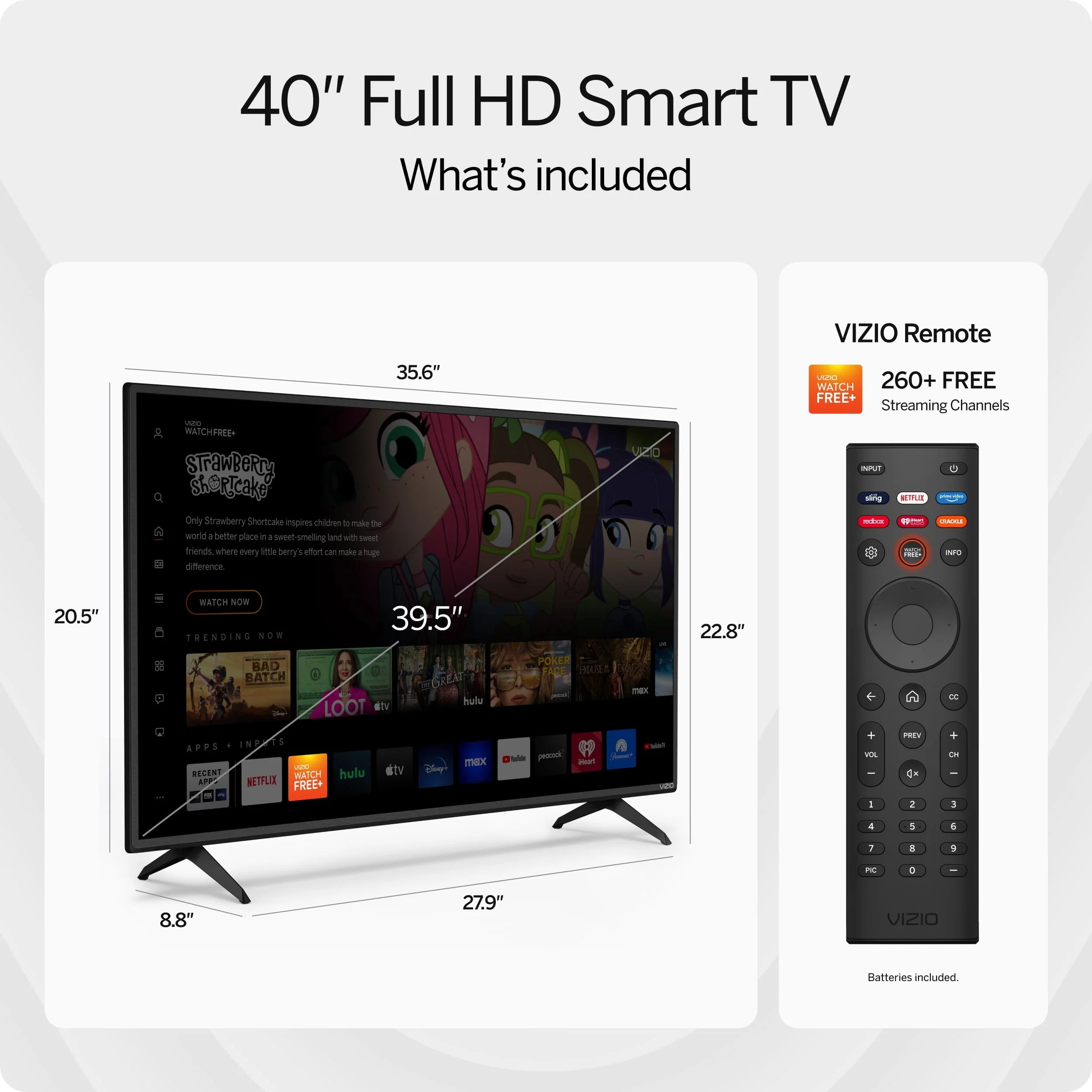 VIZIO 40 Class D-Series FHD LED Smart TV D40f-J09 J479133
