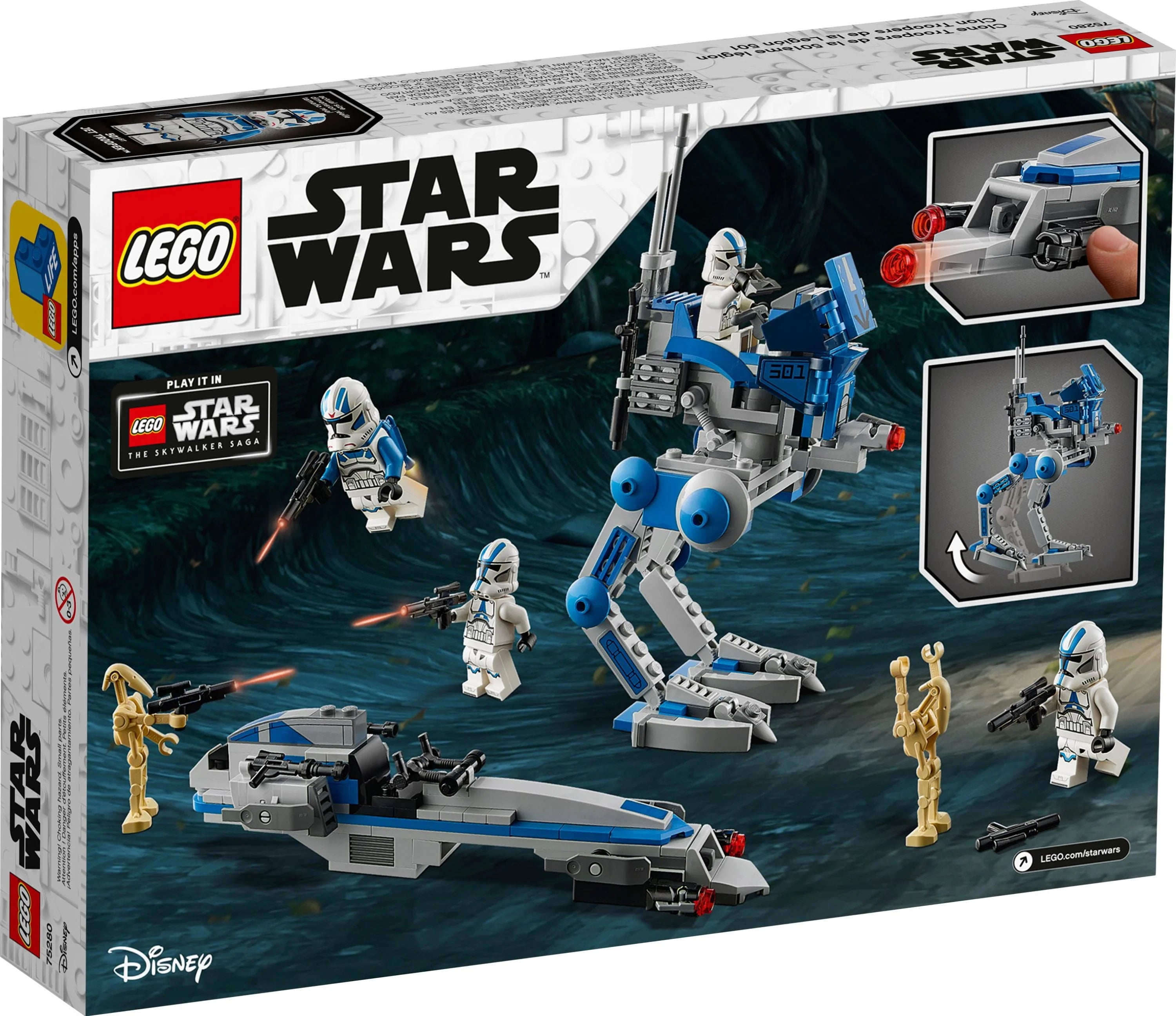 LEGO Star Wars 501st Legion Clone Troopers 75280 Building Toy J328