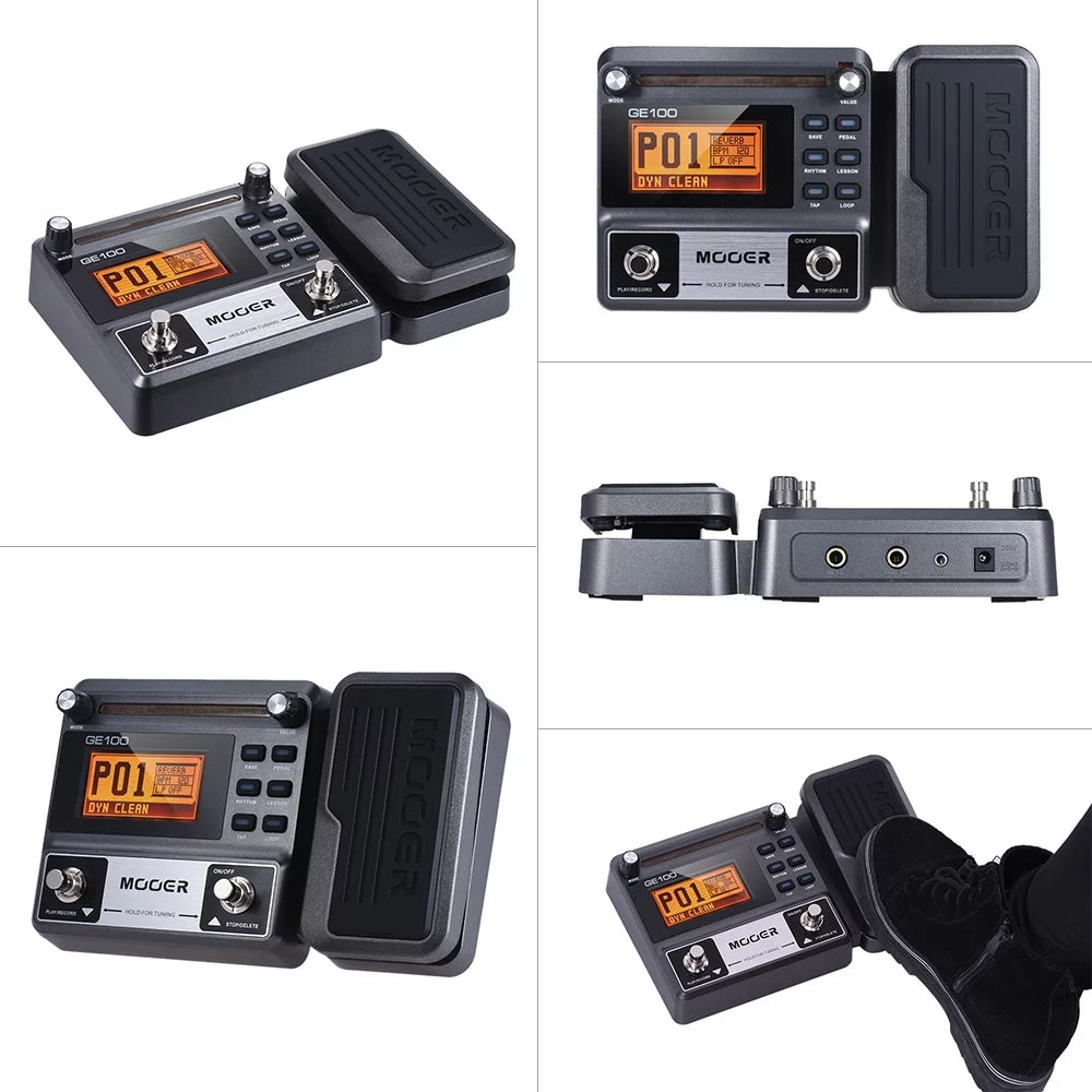 MOOER GE100 Guitar Multi-effects Processor Pedal with Loop Recording I683