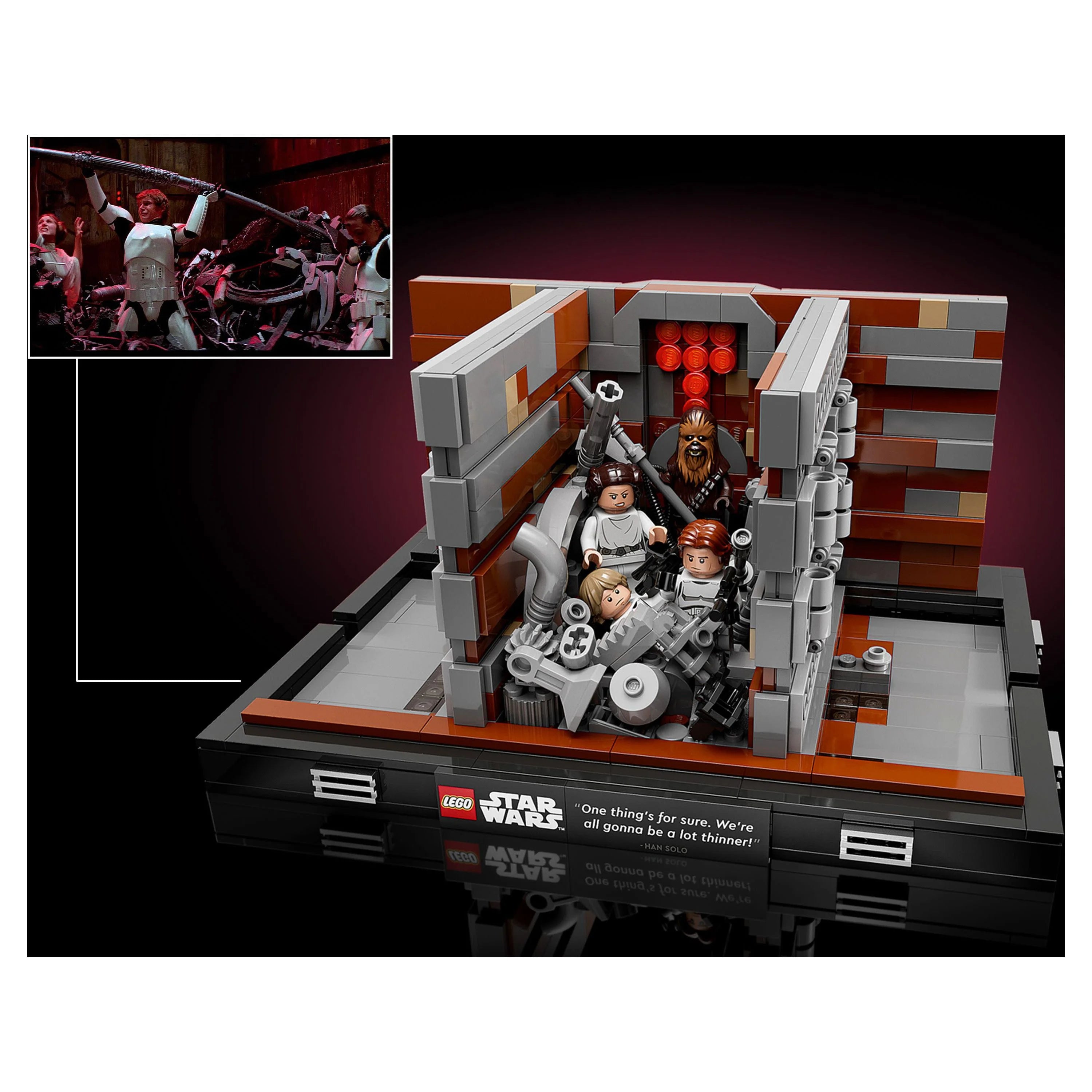 LEGO Star Wars Death Star Trash Compactor Diorama 75339 Building Set with 6 Figures V4037