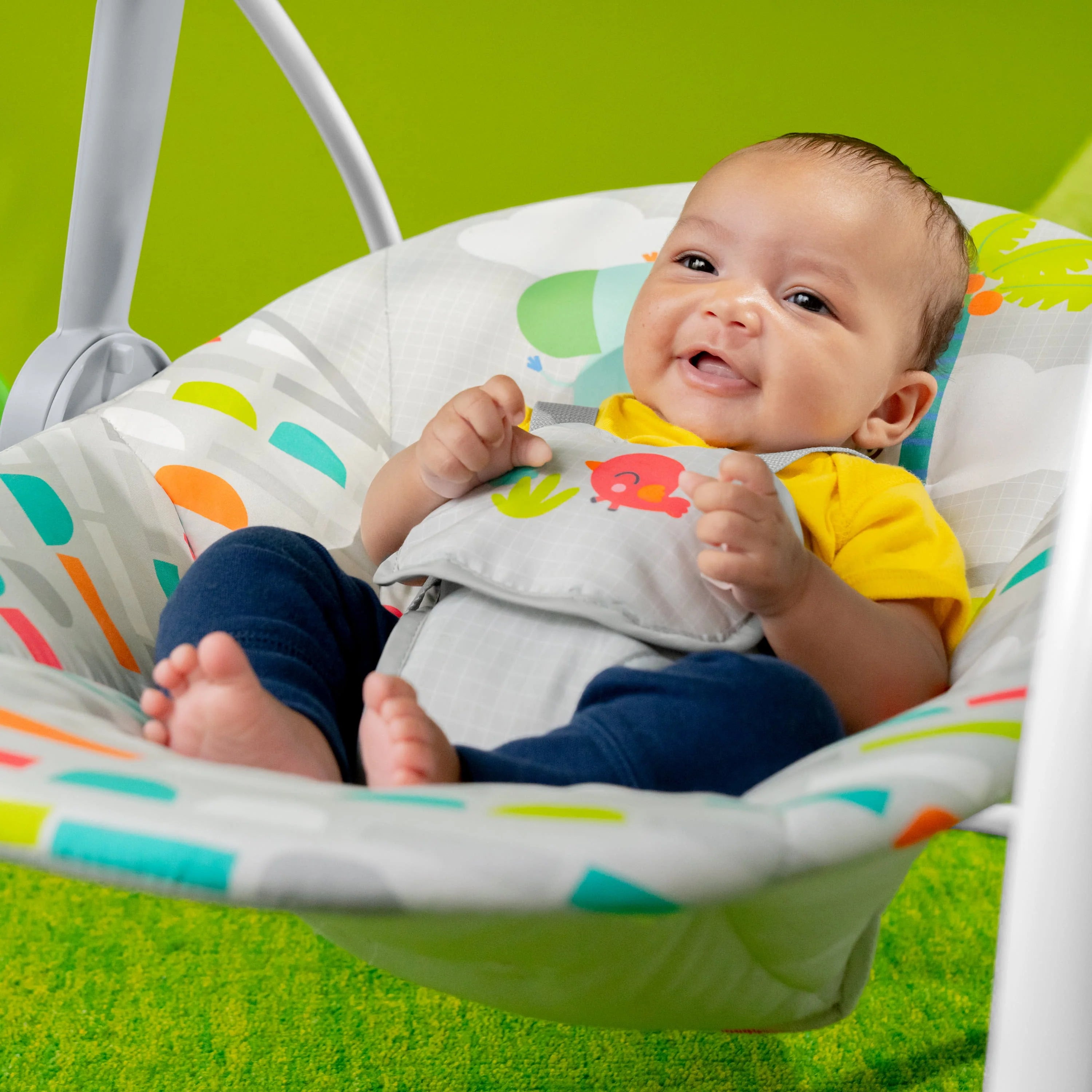 Bright Starts Playful Paradise Portable Baby Swing with Toys, Newborn Y6731