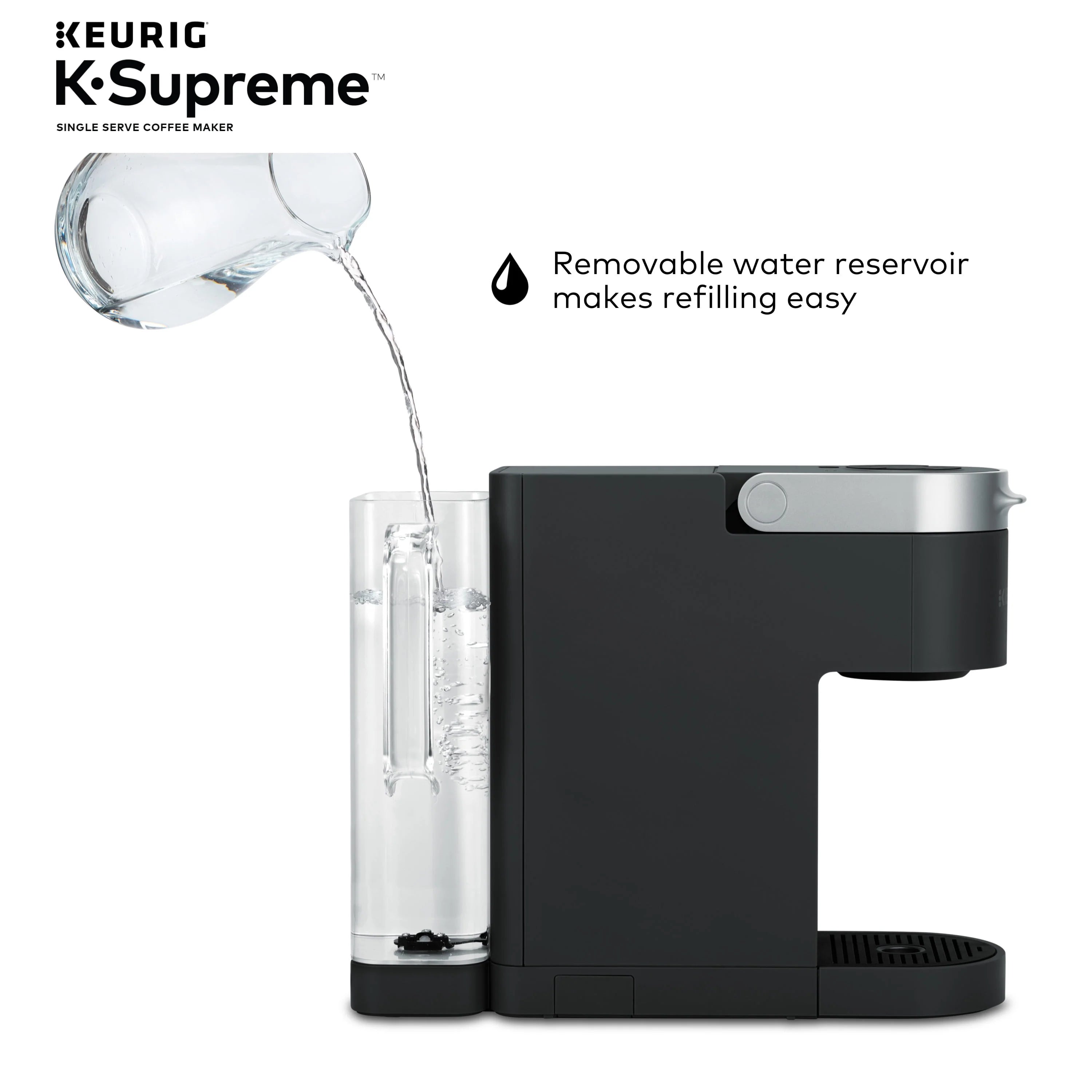 Keurig K-Supreme Single-Serve K-Cup Pod Coffee Maker, Black M388