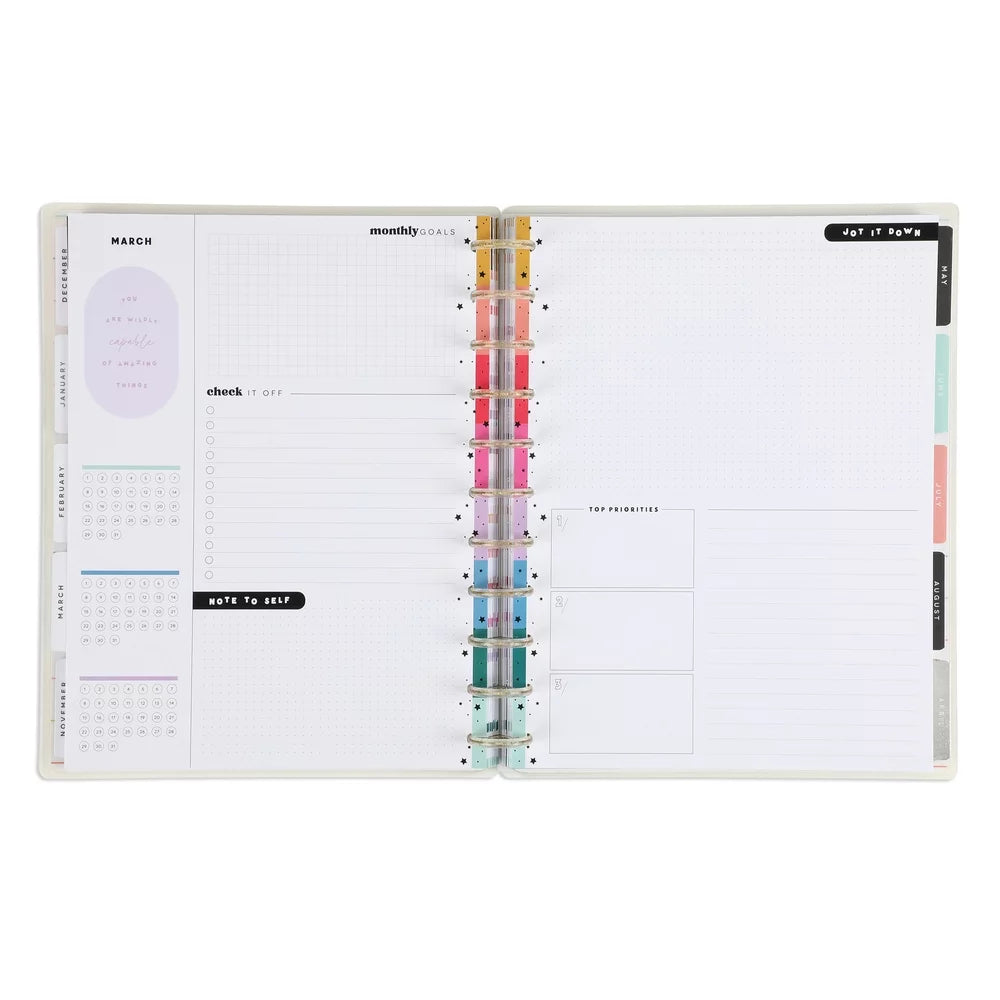 Happy Planner 18-Month Planner July 2023 - Dec 2024, Monthly Layout, 8.5" x 11" Q2830