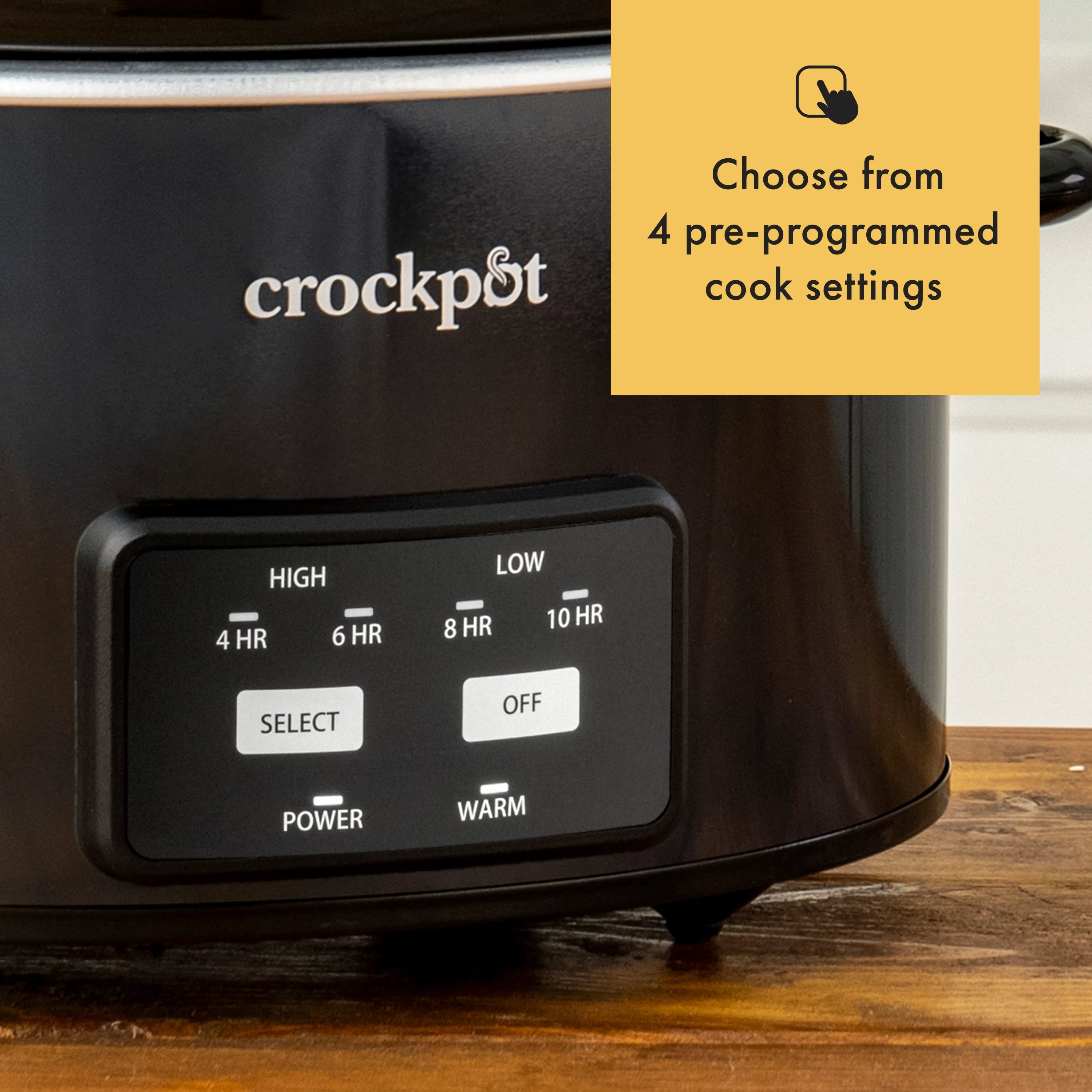 Crock-Pot 4.5-Quart Lift & Serve Slow Cooker, Black Z391115