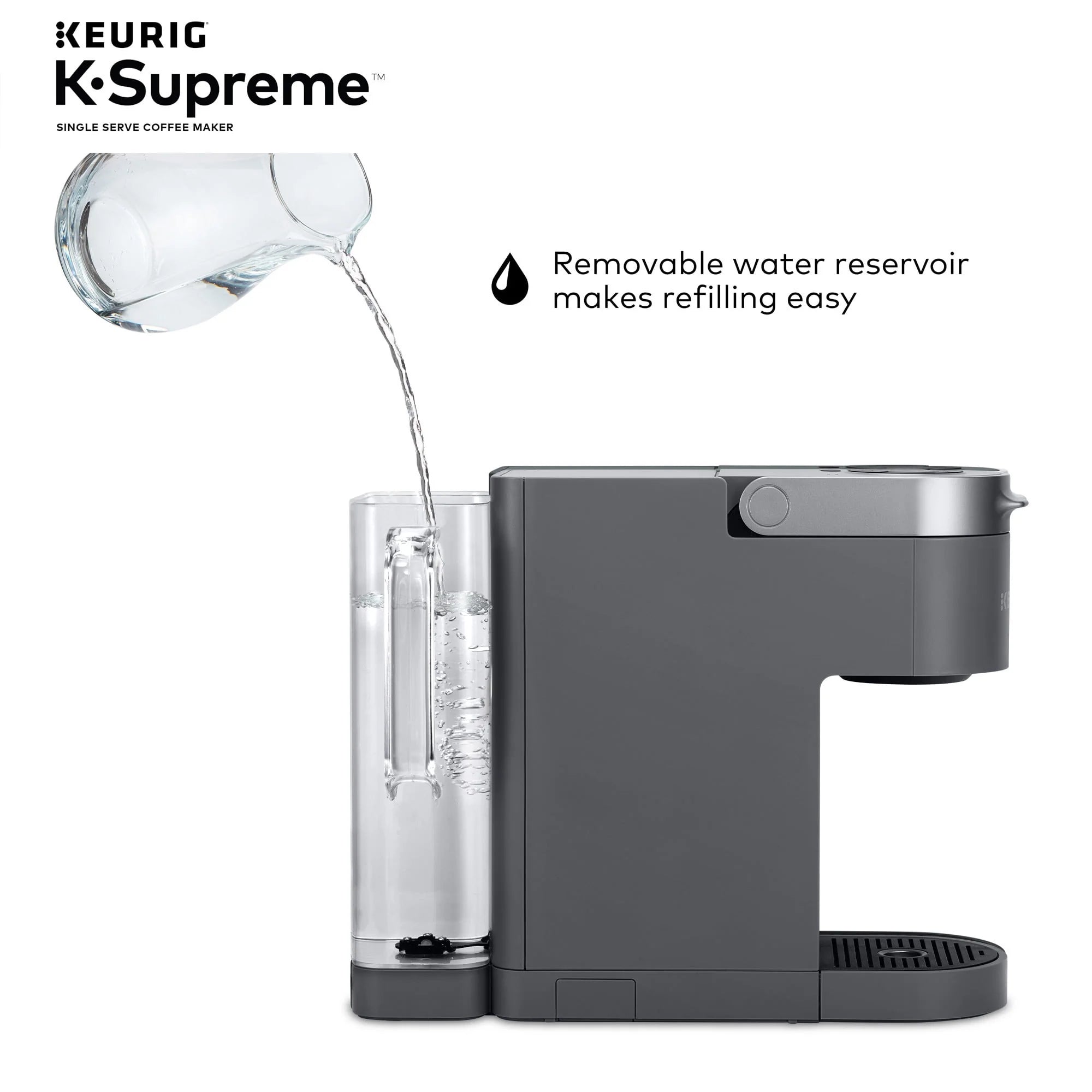 Keurig K-Supreme Single-Serve K-Cup Pod Coffee Maker, Black M388