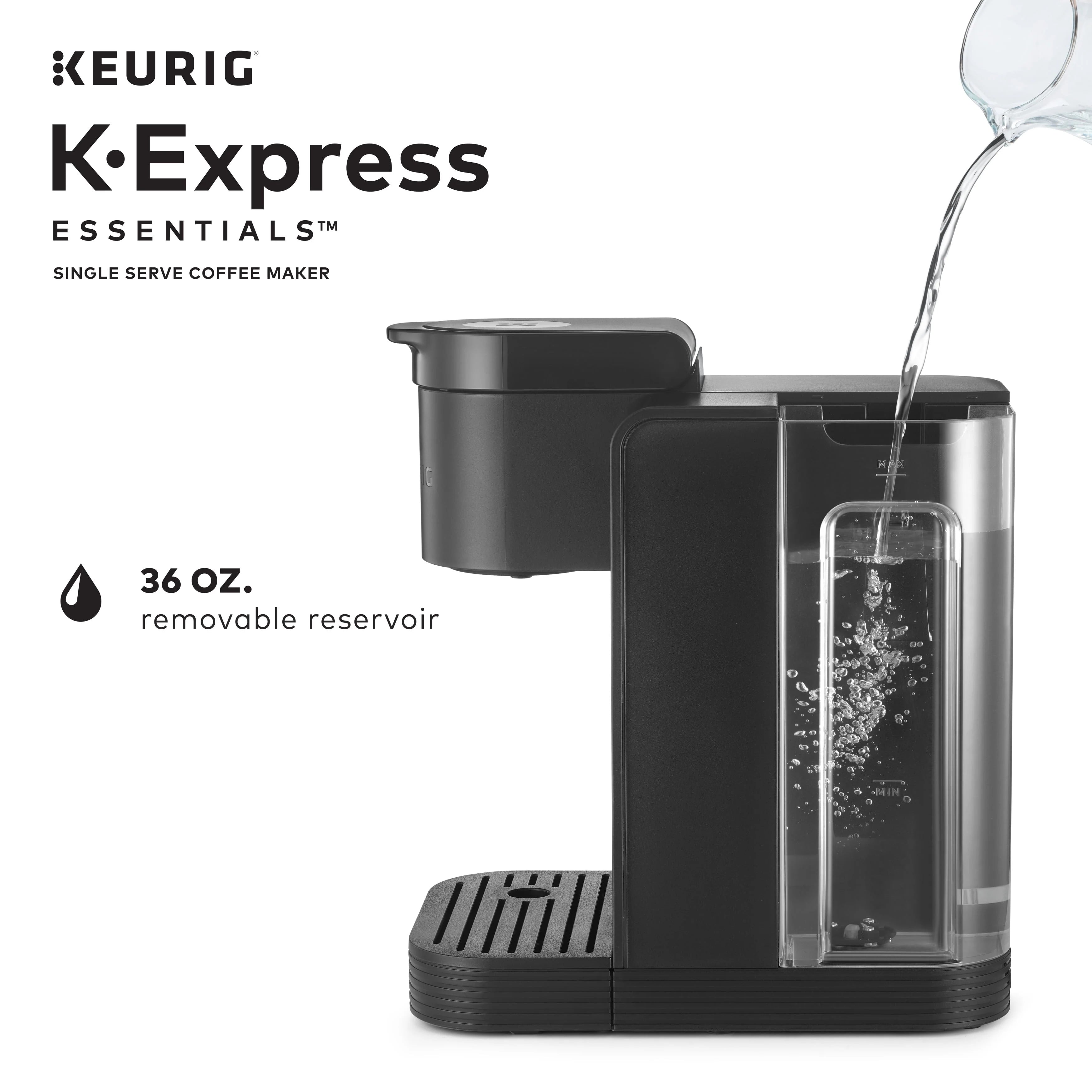 Keurig K-Express Essentials Single Serve K-Cup Pod Coffee Maker, Black L838940
