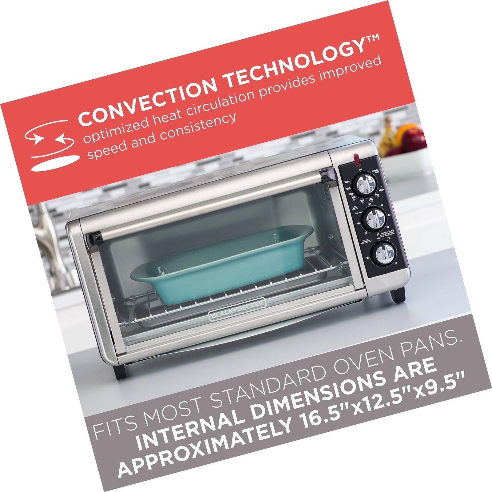 Black+decker TO3250XSB 8-Slice Convection Toaster Oven W32574