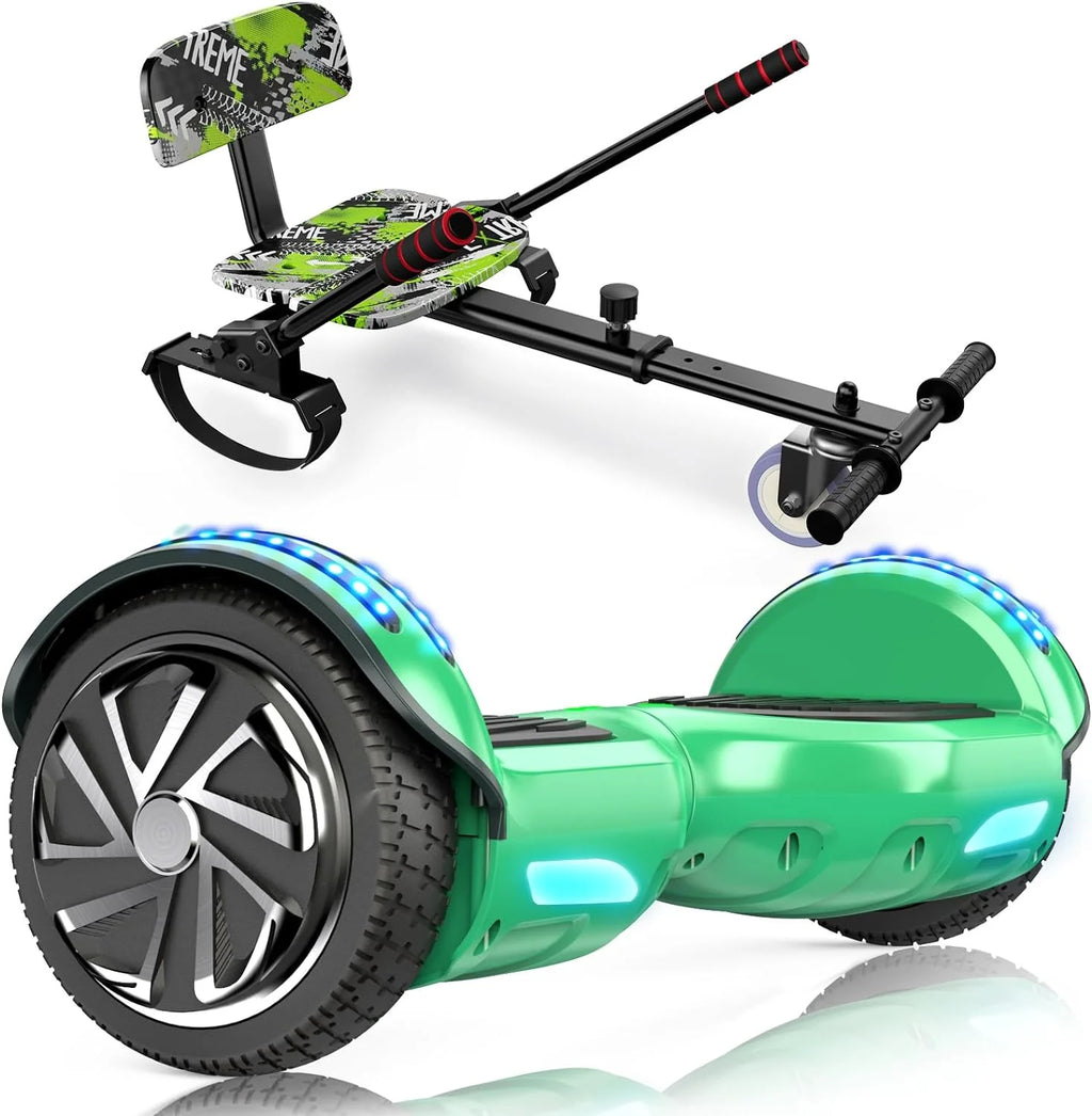 LIEAGLE Hoverboard with Seat Attachment, 6.5 inch Self Balancing Scooter S62540