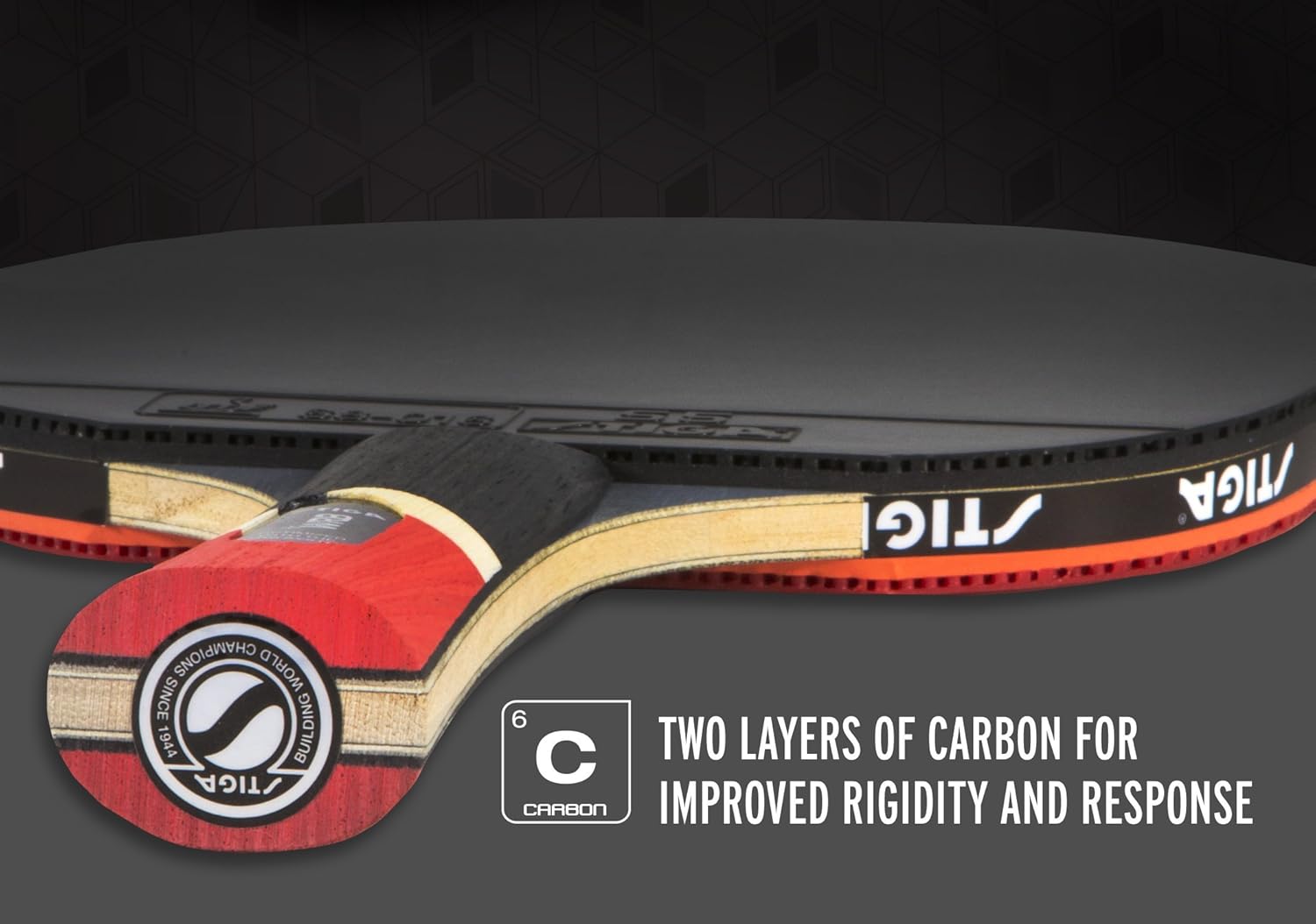 STIGA Pro Carbon Table Tennis Racket H85596