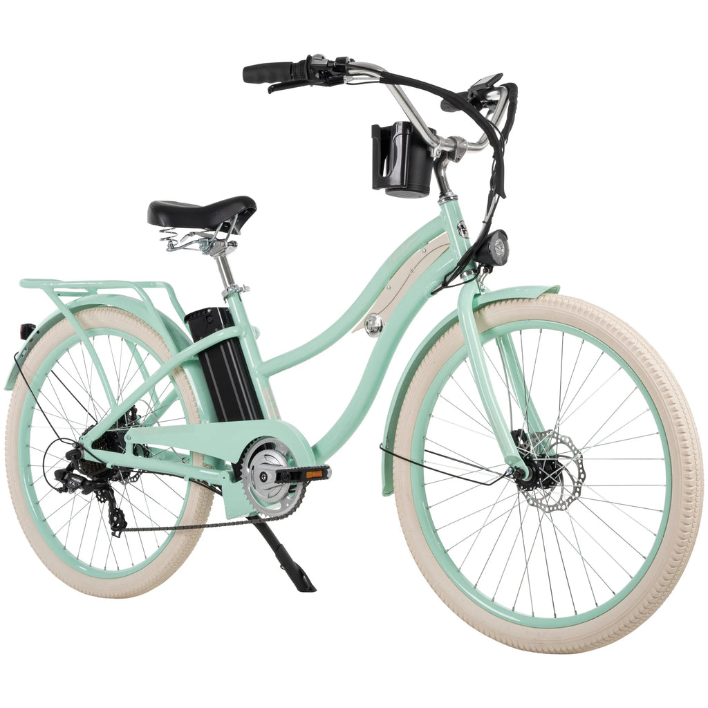 Huffy Nel Lusso 26-in 7-Spd Electric Cruiser Bike, Mint Green T5257